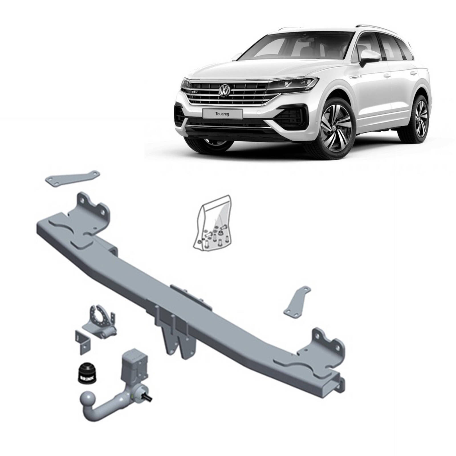 Brink European Style Towbar & Direct Fit Wiring for Volkswagen Touareg (11/2017 - on) image