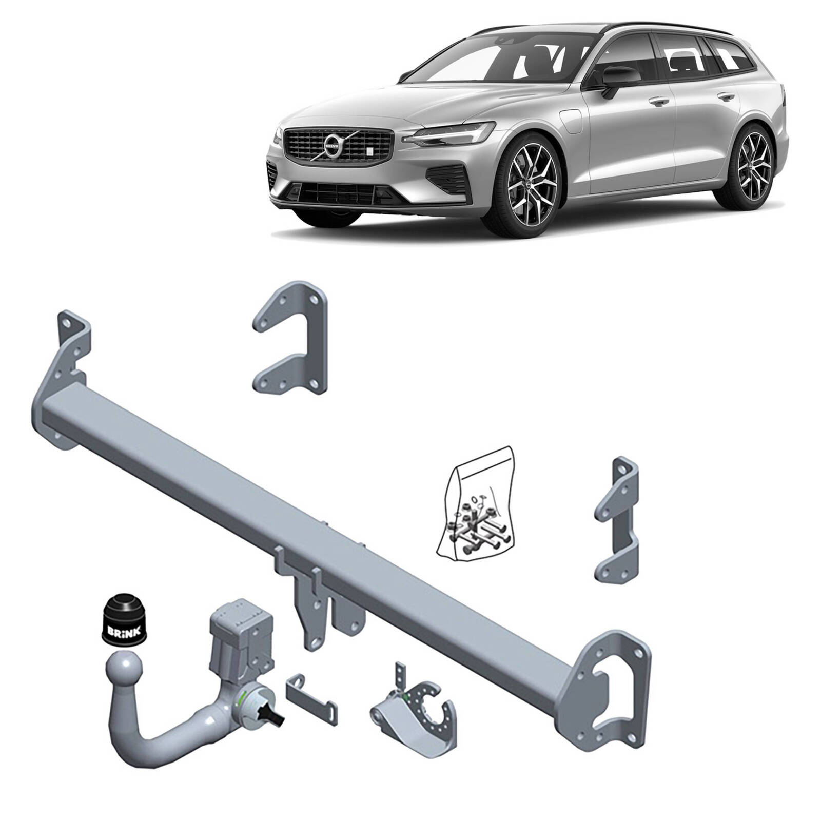 Brink Towbar for Volvo V60 Sedan And Wagons (02/2018 - on) image