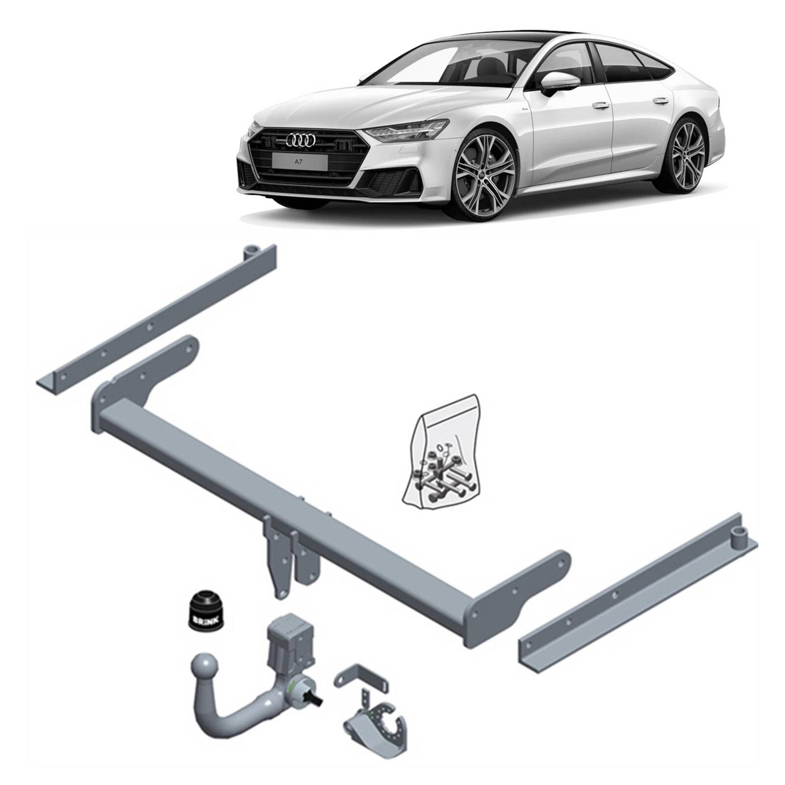 Brink Towbar for Audi A7 (10/2017 - on), Audi A6 (09/2019 - on), Audi A6 (02/2018 - on) image