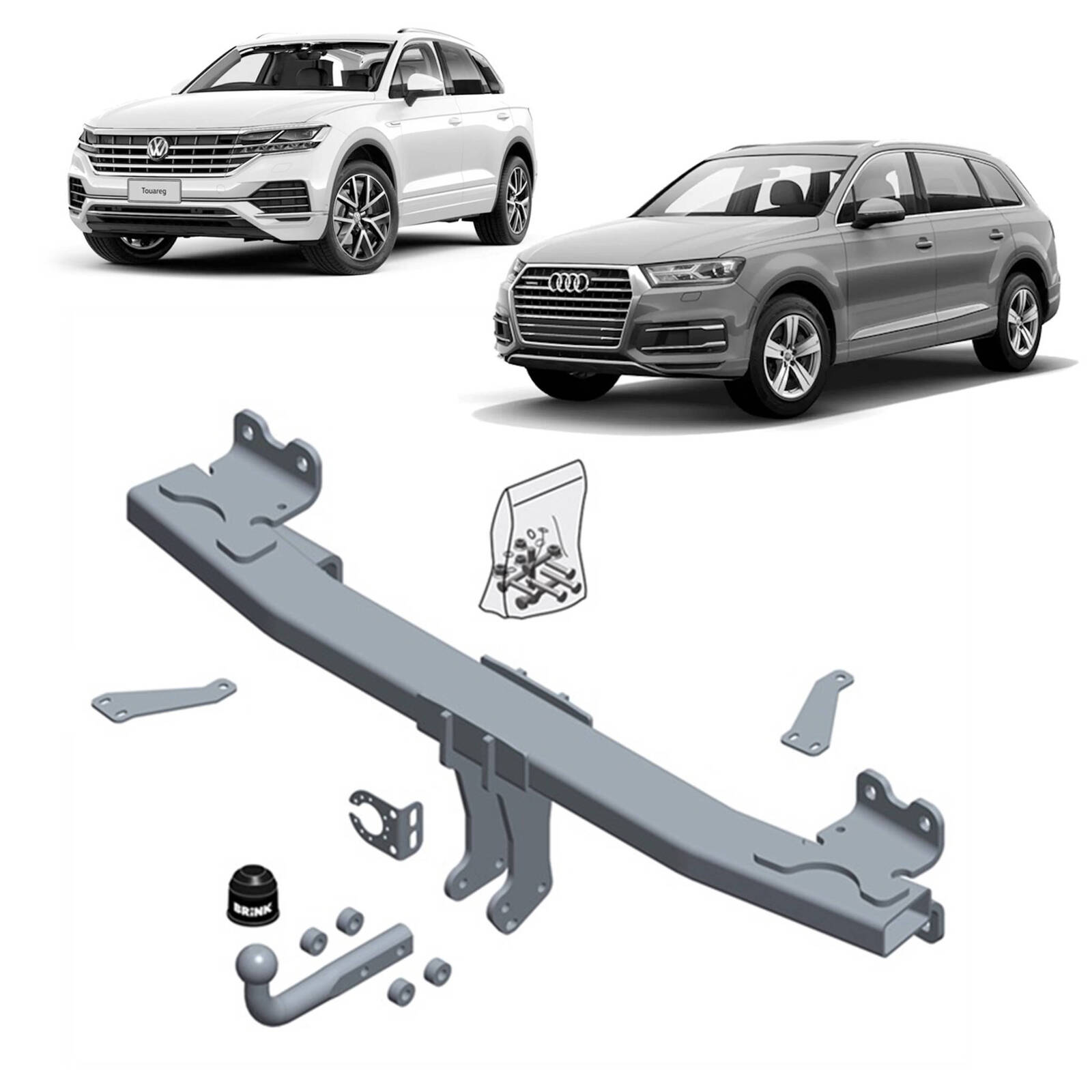 Brink Towbar for Volkswagen Touareg (11/2017 - on), Audi Q7 (01/2015 - on) image