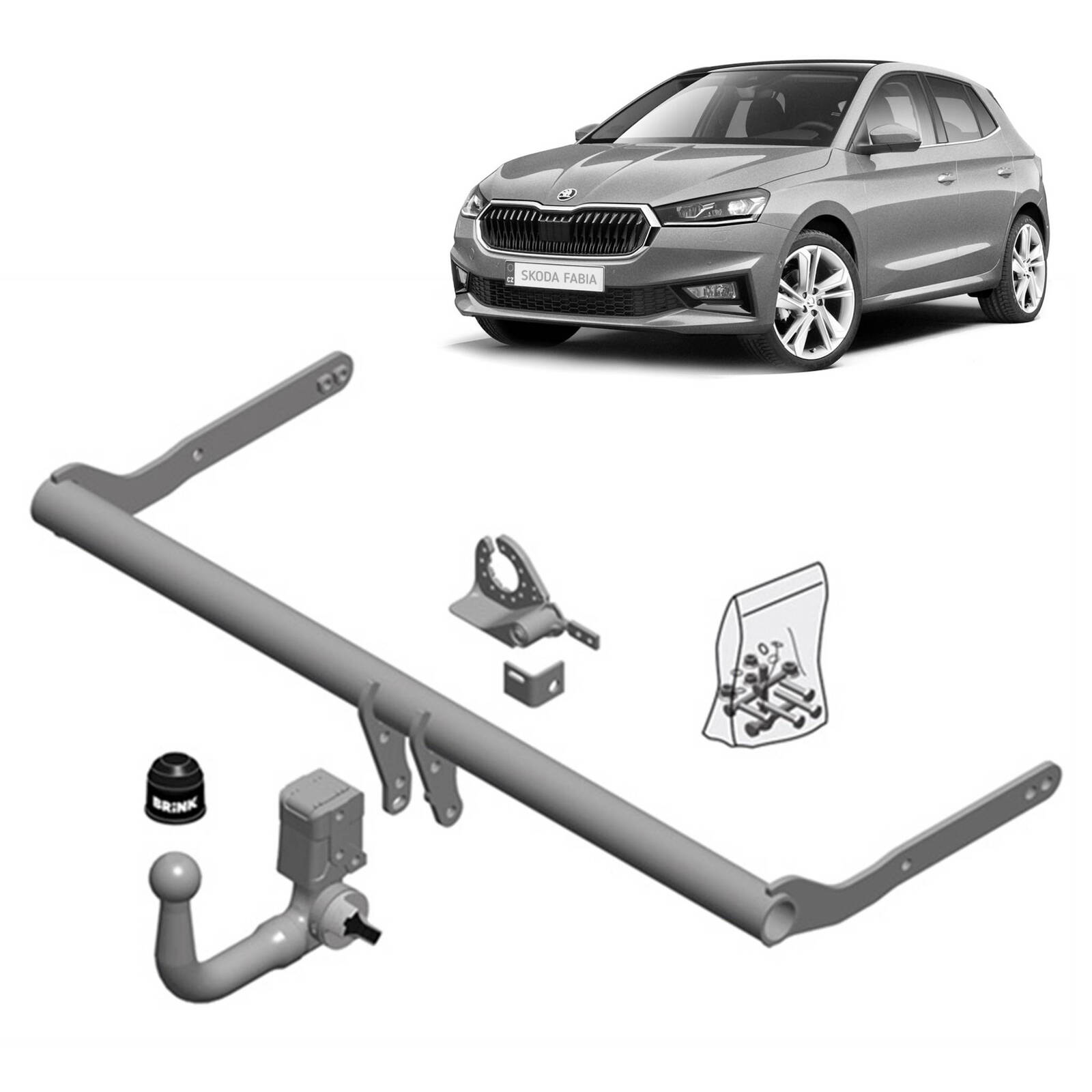 Brink Towbar for Skoda Fabia (09/2018 - on), Skoda Fabia (09/2018 - on) image