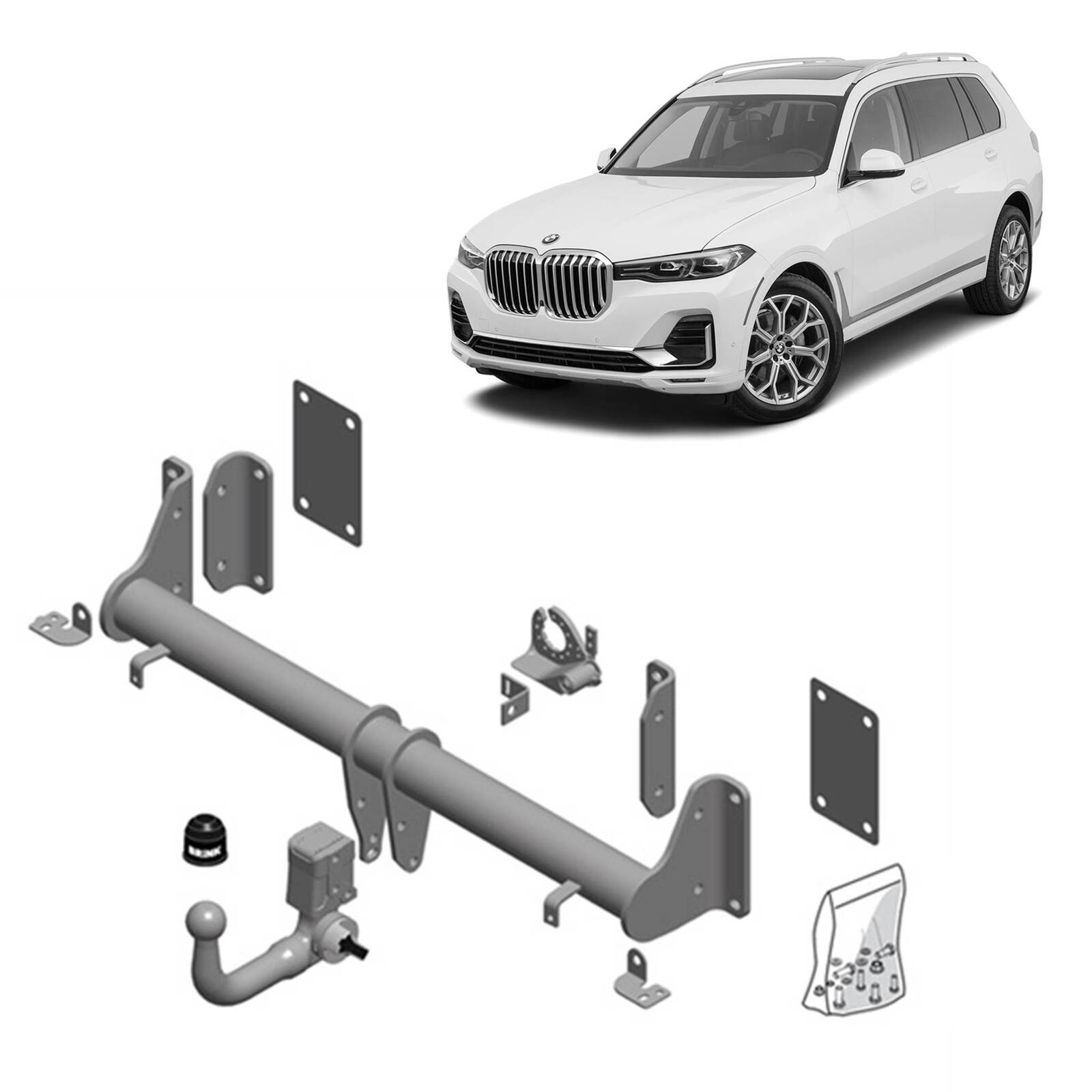 Brink European Style Towbar & Universal Wiring Kit for BMW X5 & X7 (12/2018 - on) image