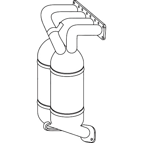 Redback Catalytic Converter for Toyota Rav4 (01/2003 - 01/2006), Tarago (06/2000 - 02/2006) image