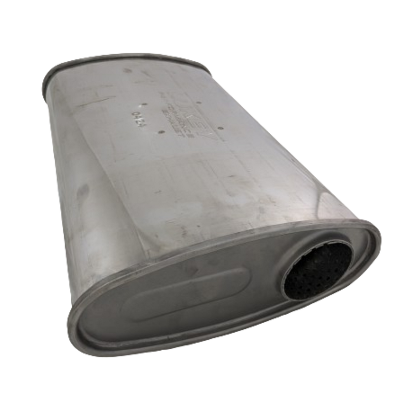 2.5" 10 x 4 O/C 16 Lukey Muffler 430  Stainless Steel image