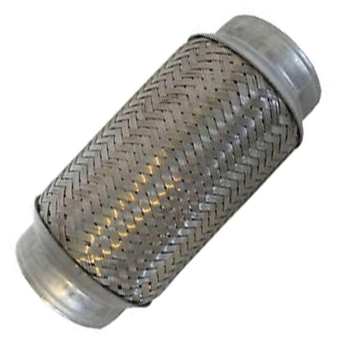 Exhaust Flex 8" X 3.5" Stainless Steel With Inner Braid image