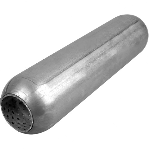 3 1/2" Round, 12" Long, 1 3/4", C/C, Perforated Without Spigots, Mild image