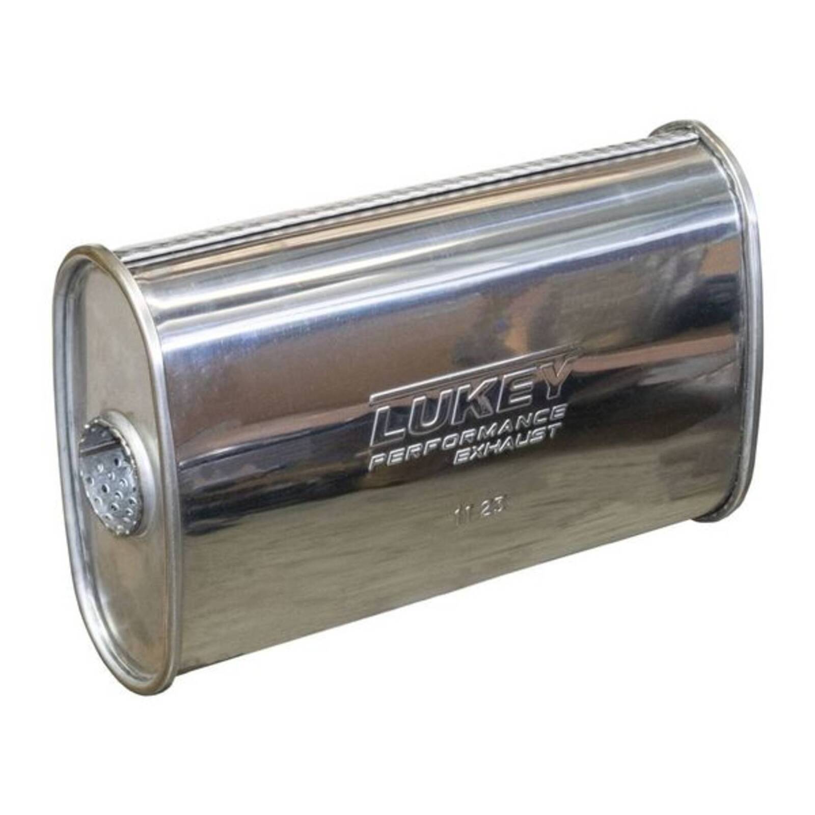 2.25" 8"x4" 14" Long O/C Megaflow Lukey Muffler 430 Stainless Steel image