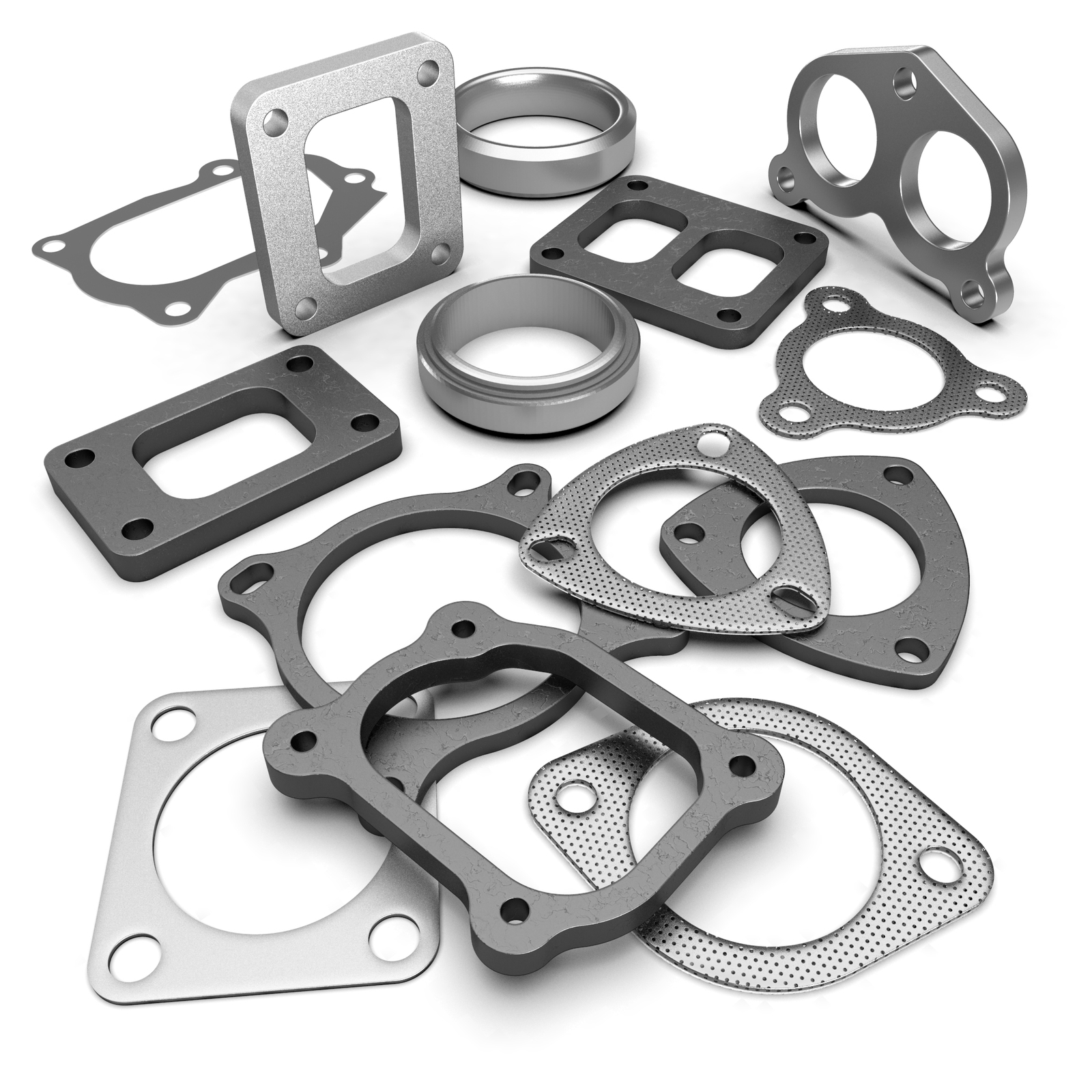 2 Bolt Flange Gasket - ID 39mm, MJ 5mm image