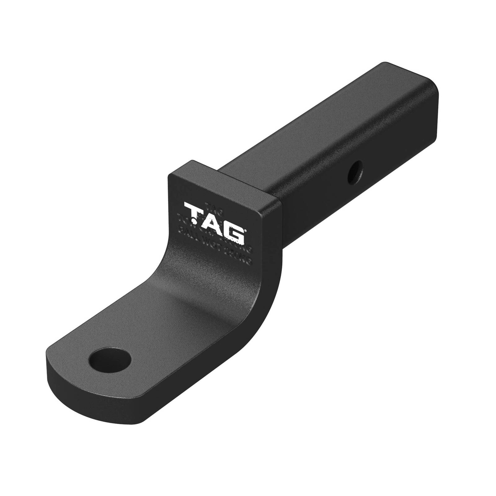 TAG Tow Ball Mount - 208mm Long, 90° Face, 50mm Square Hitch image