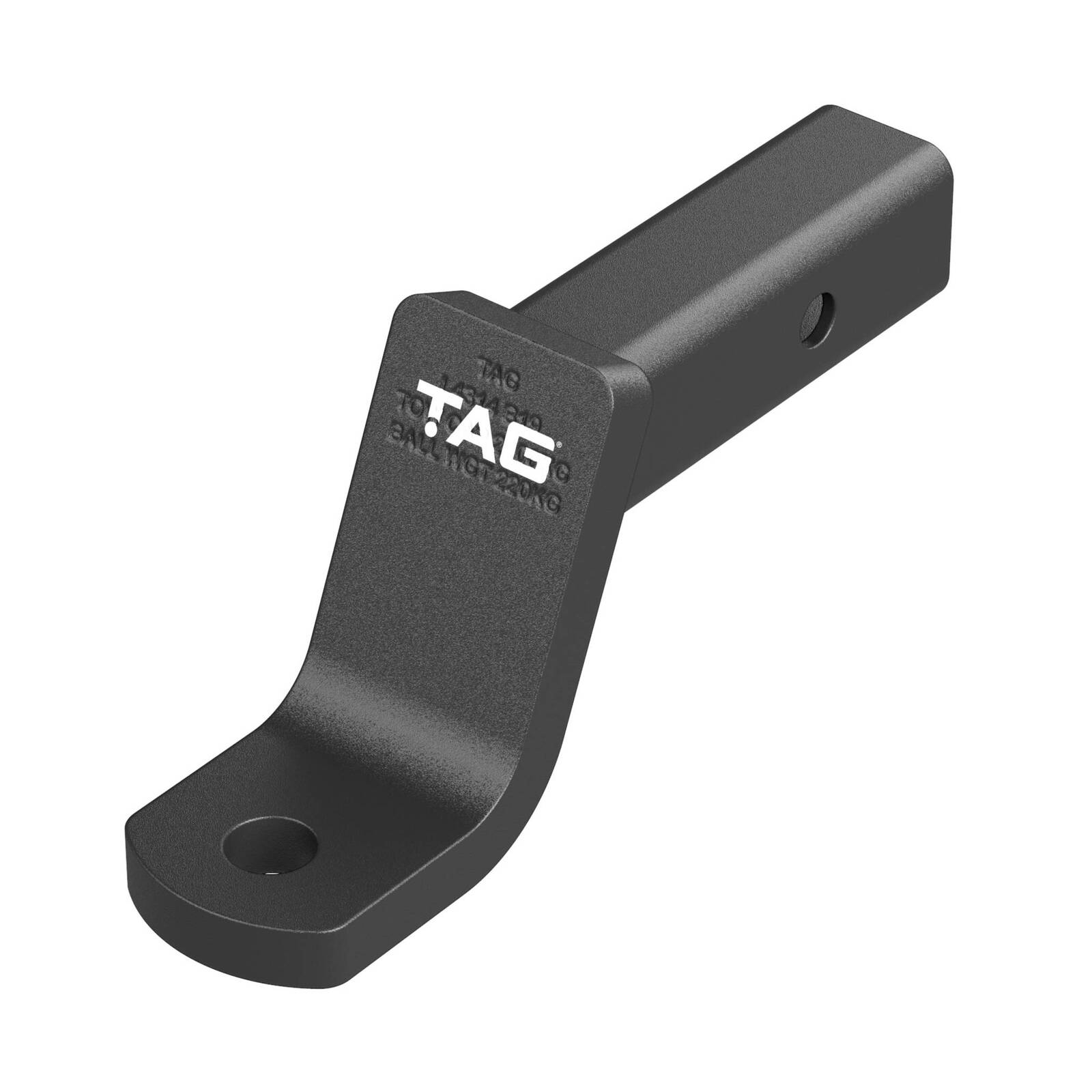 TAG Tow Ball Mount - 220mm Long, 108° Face, 50mm Square Hitch image