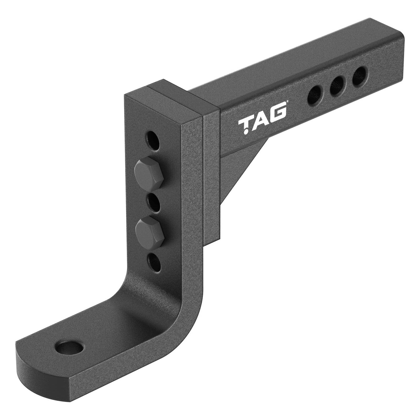 TAG Adjustable Tow Ball Mount - 297mm Long, 90° Face, 50mm Square Hitch image