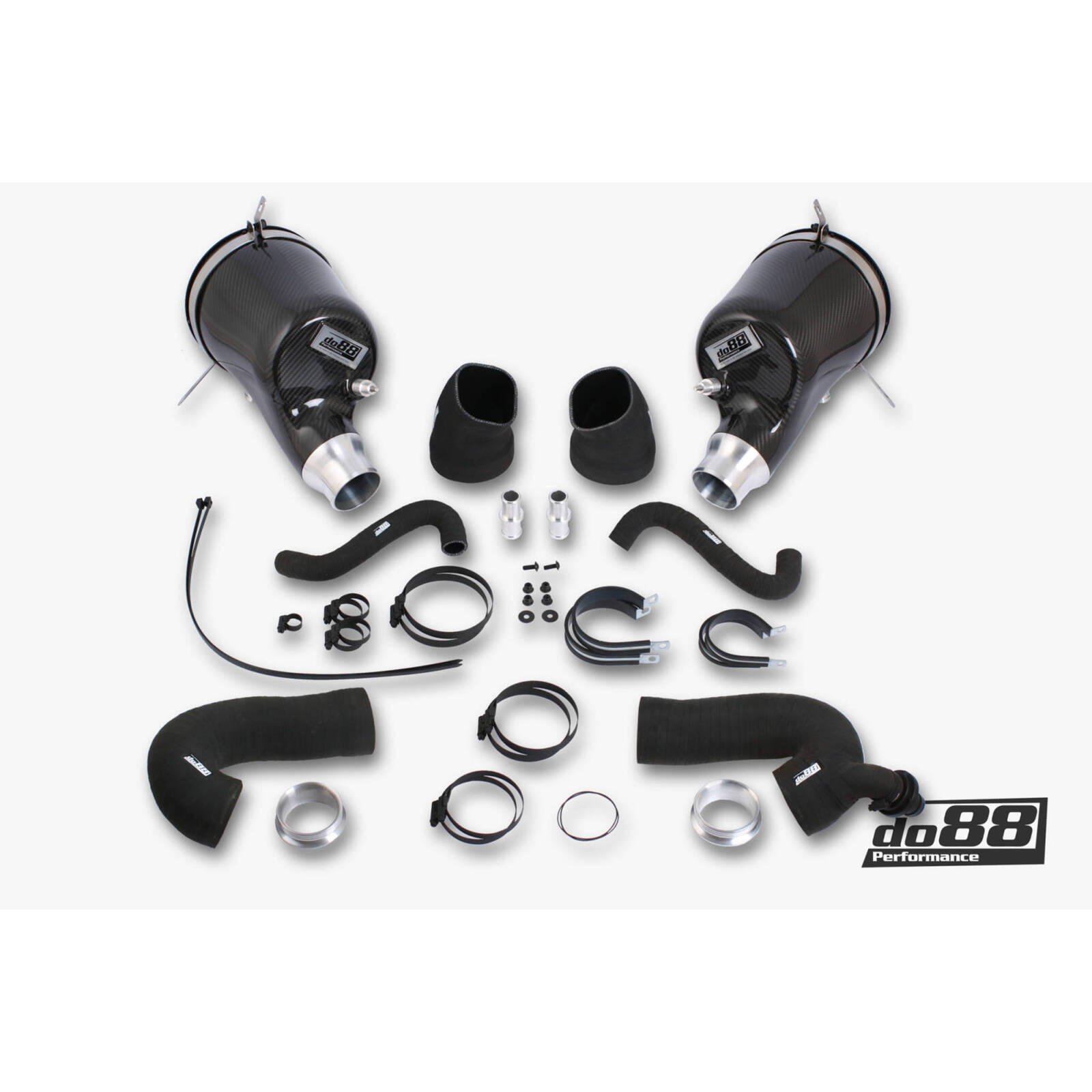 do88 Induction System fits Porsche 911 Carrera (992) 66mm outl, with Turbo inlet hoses - LF-160-ST-66-212 image