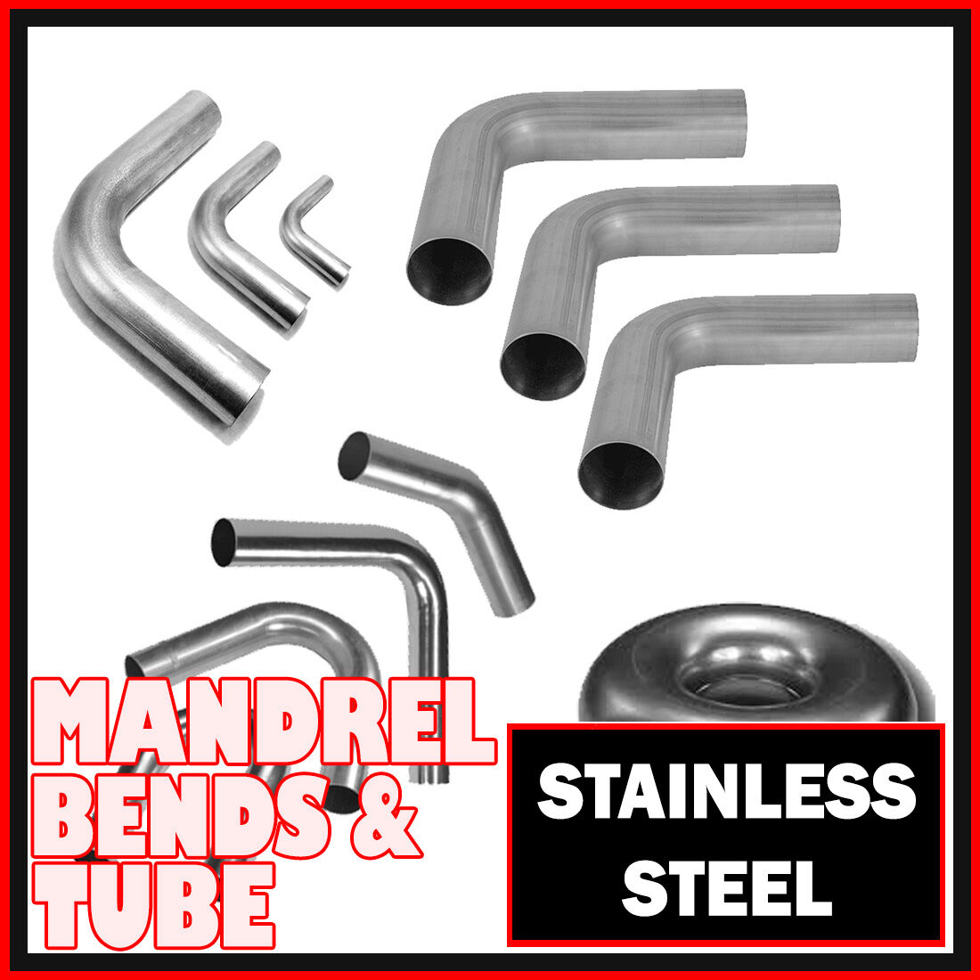 1 7/8" Stainless Mild Steel Mandrel Bends and Exhaust Pipe image