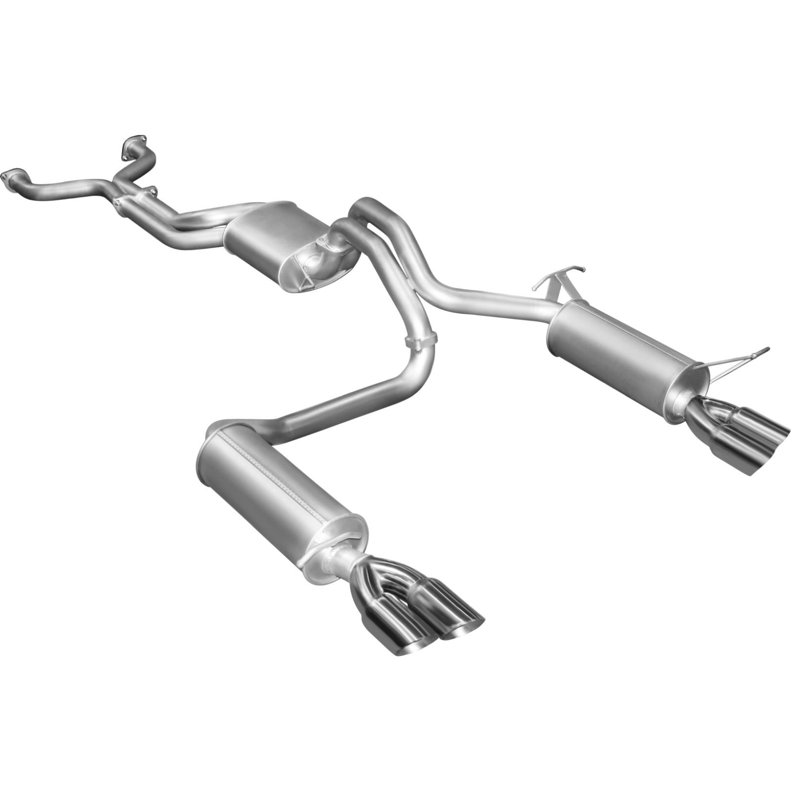 BA BF V8 Sedan 2.5in L & R CatBack Muffler/Muffler image