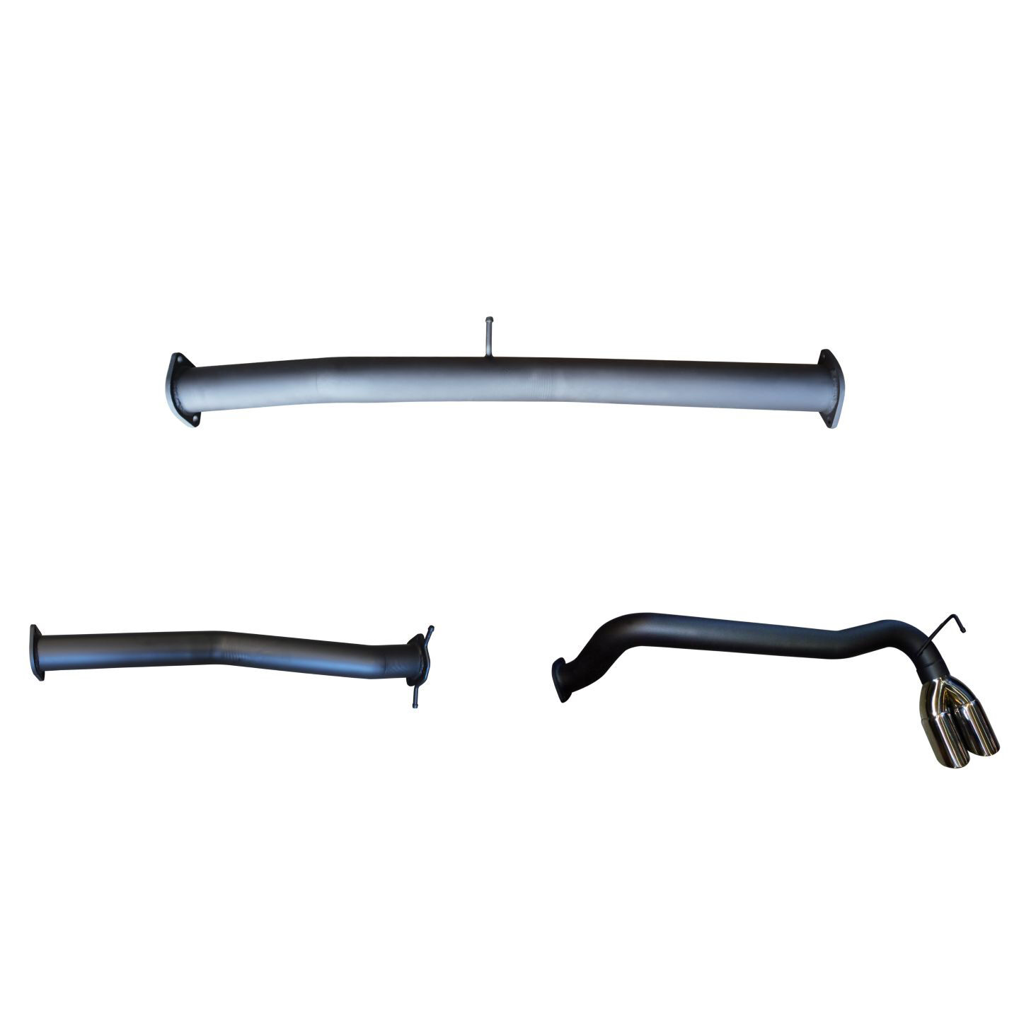 Ford PX2 Ranger 3in DPF Back Twin Tip Side Exit image