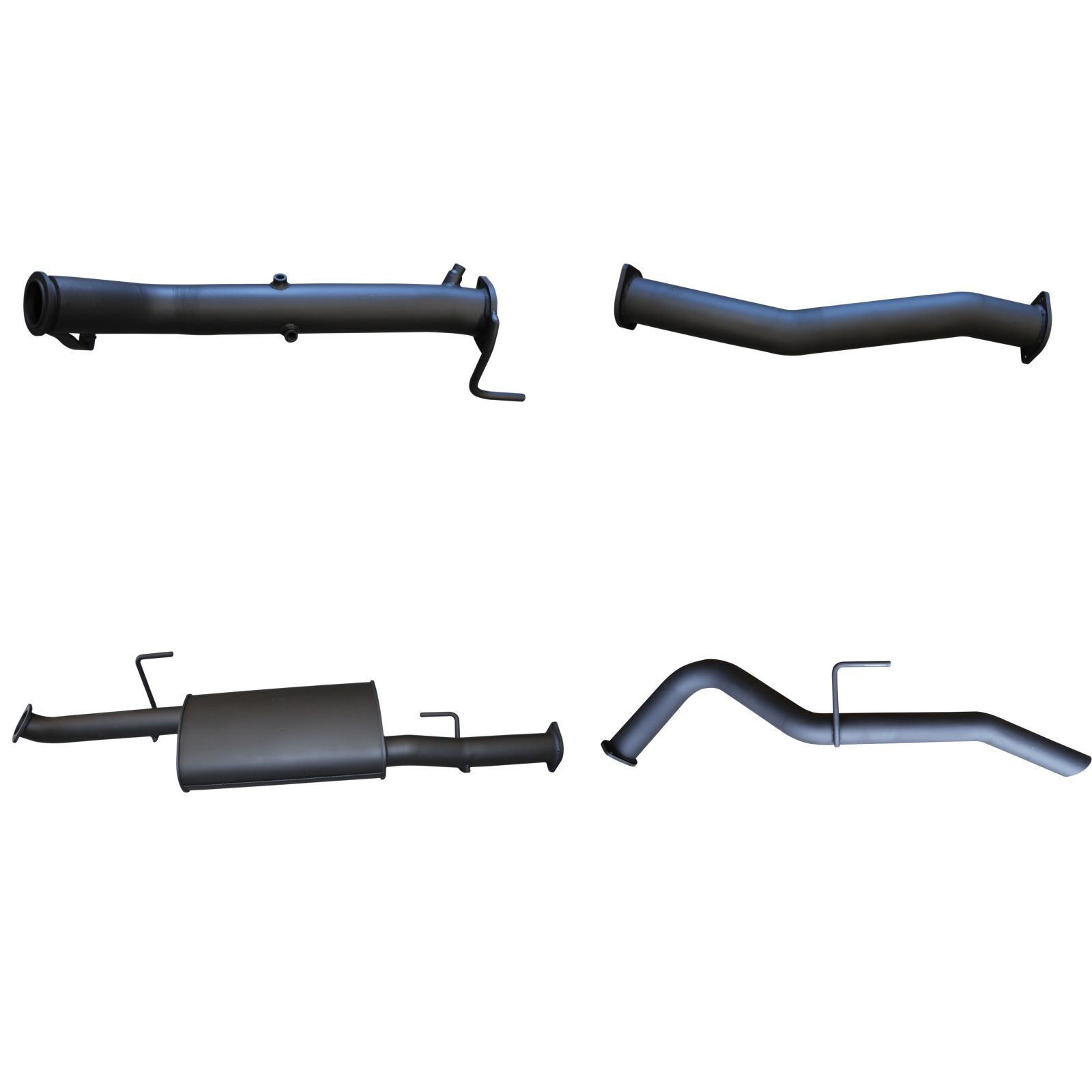 NP300 Navara 3in Turbo Back Exhaust System Without Cat, Muffler image