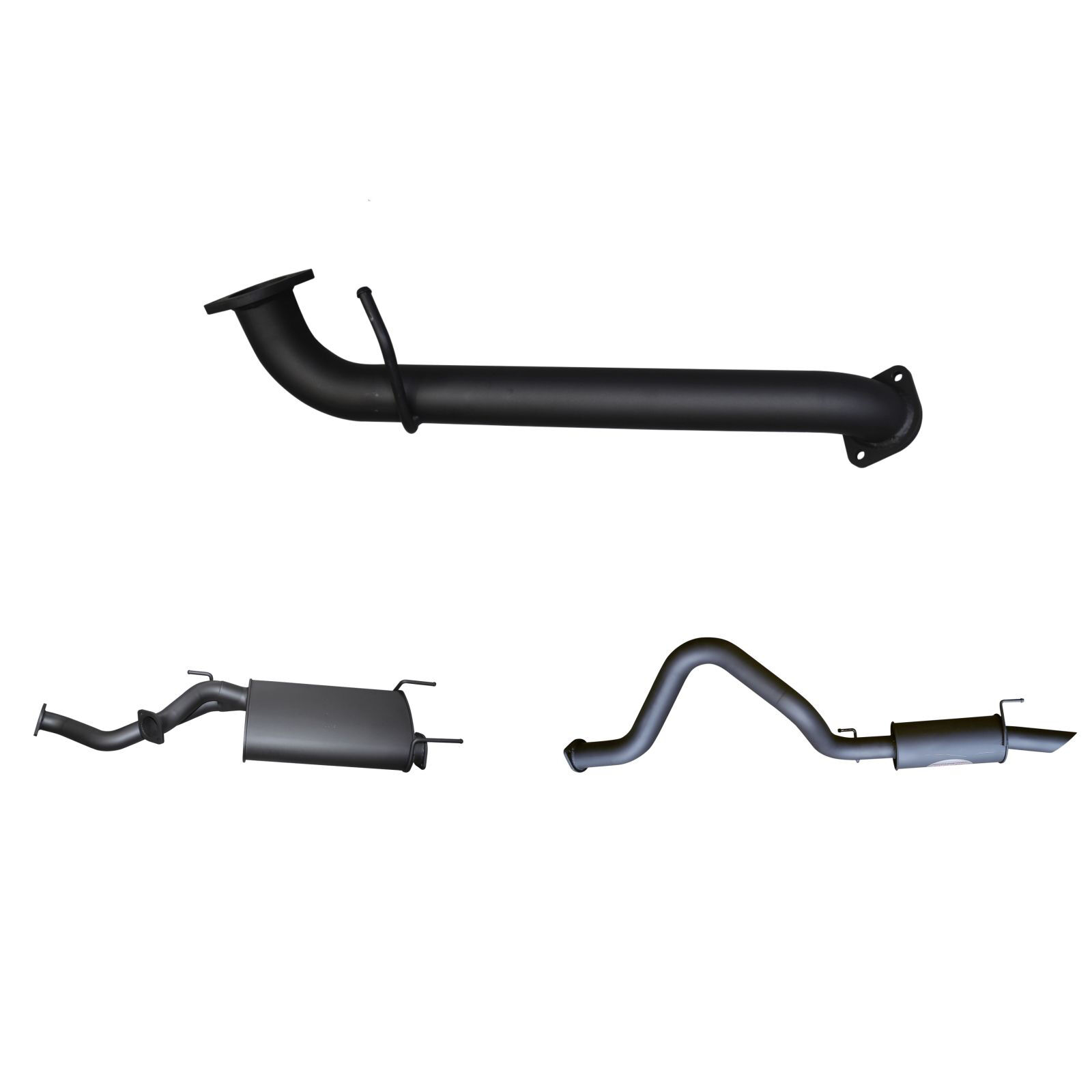 UZJ100 LANDCRUISER 4.7L V8 3in CAT-BACK EXHAUST WITH CENTRE & REAR MUFFLER image