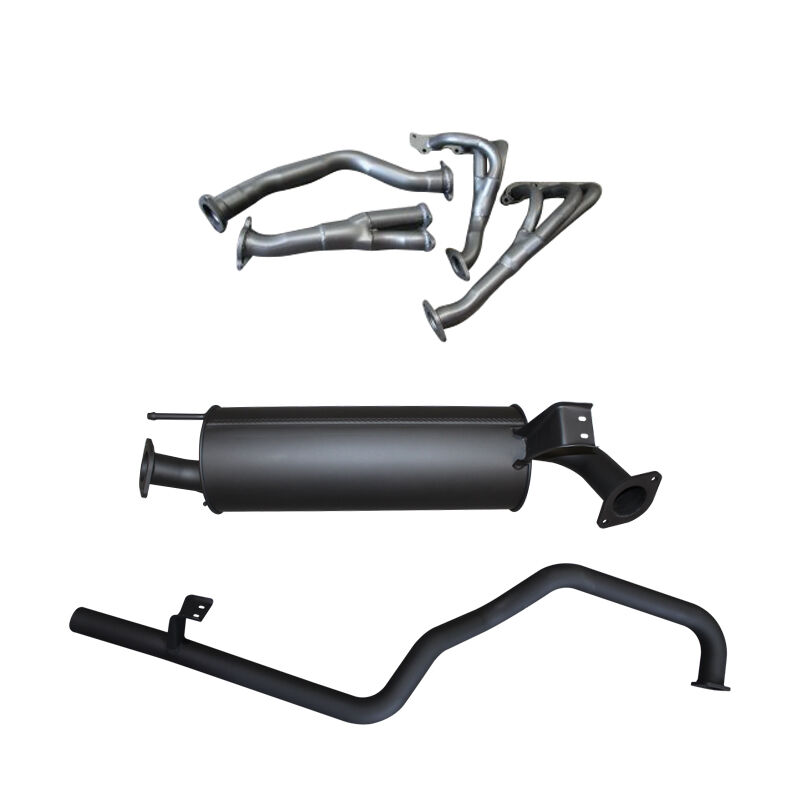 Manta Toyota FZJ105 4.5L Extractors & 2.5in Muffler/Tailpipe image