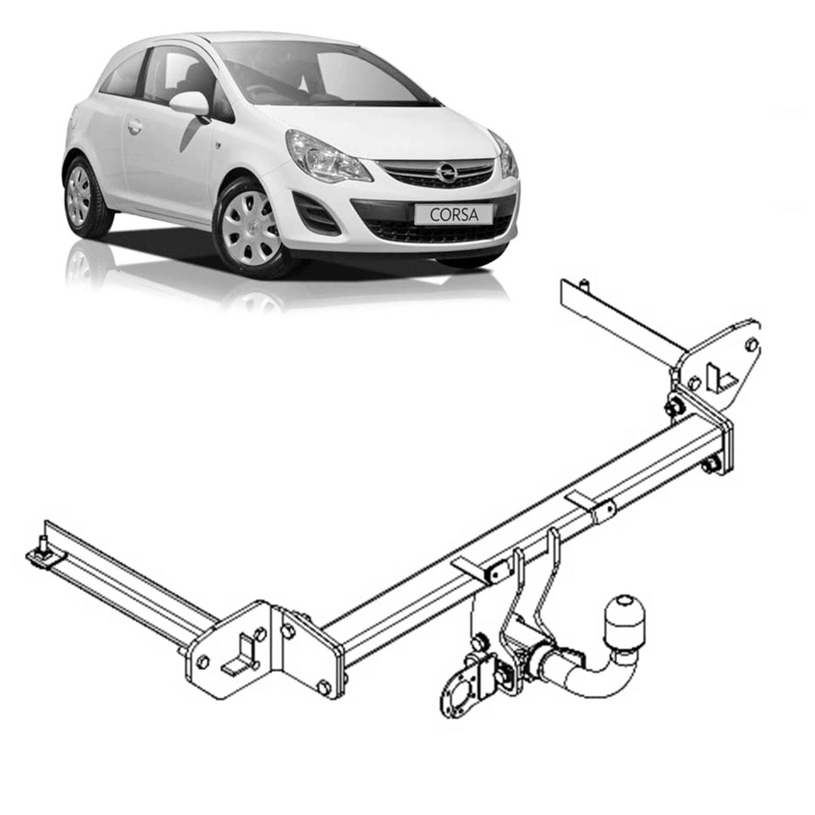 TAG Towbar for Opel Corsa (09/2012 - 12/2013) image