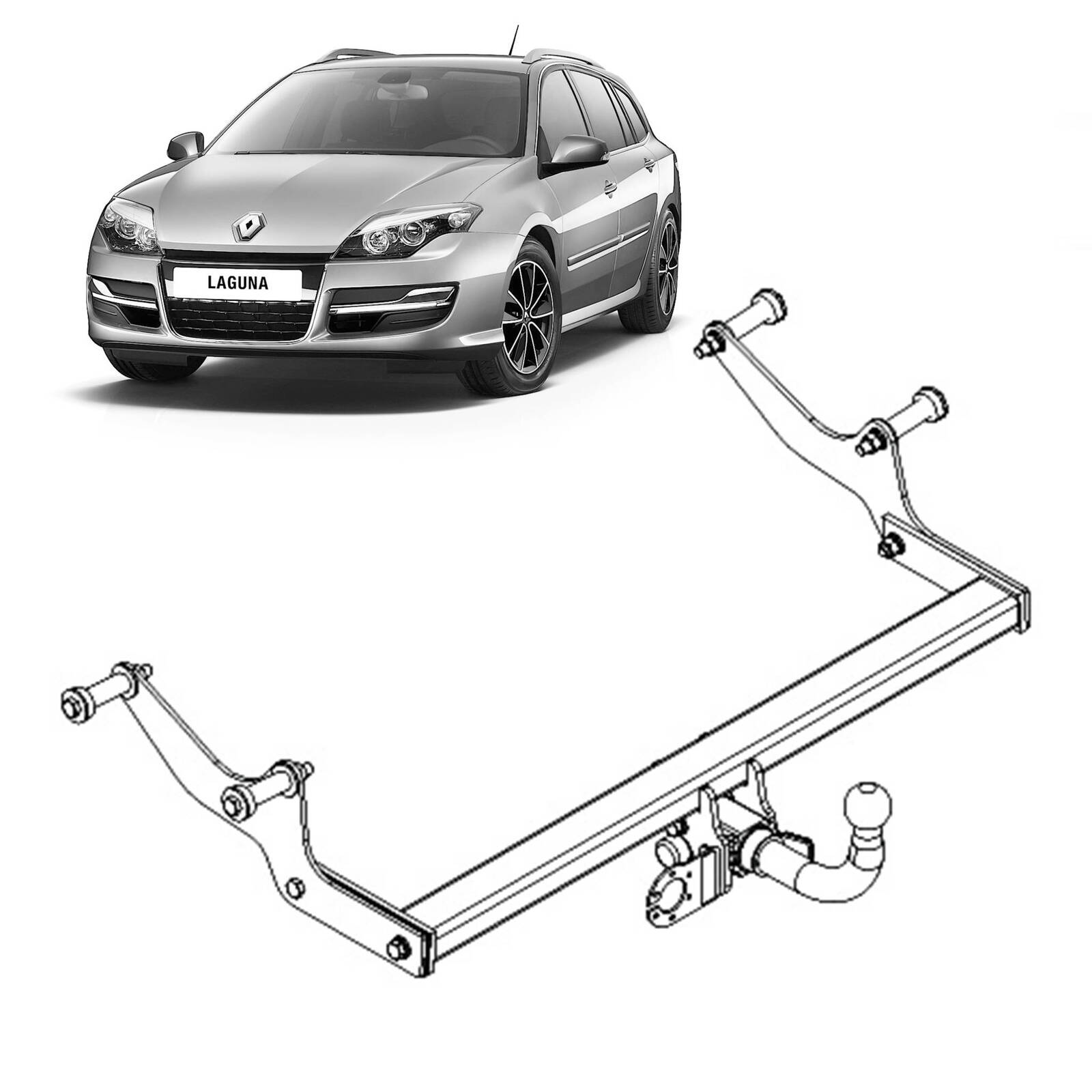 TAG Towbar for Renault Laguna (10/2007 - 12/2015) image