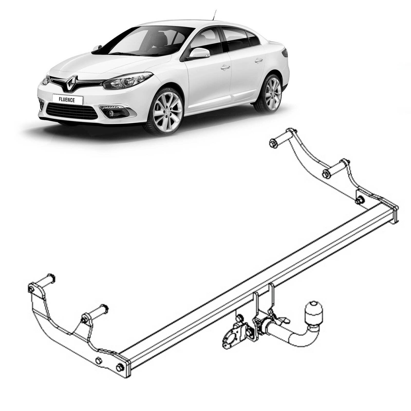 TAG Towbar for Renault Fluence (02/2010 - 12/2014) image