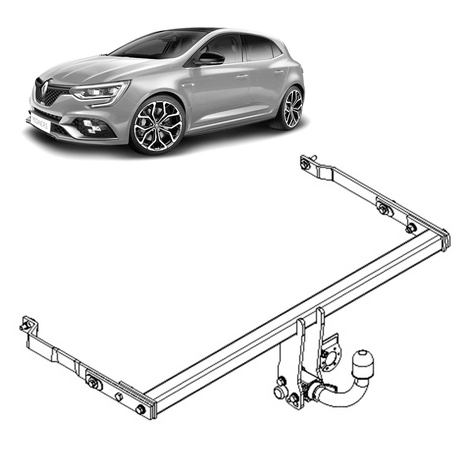 TAG Towbar for Renault Megane (02/2009 - 12/2013) image