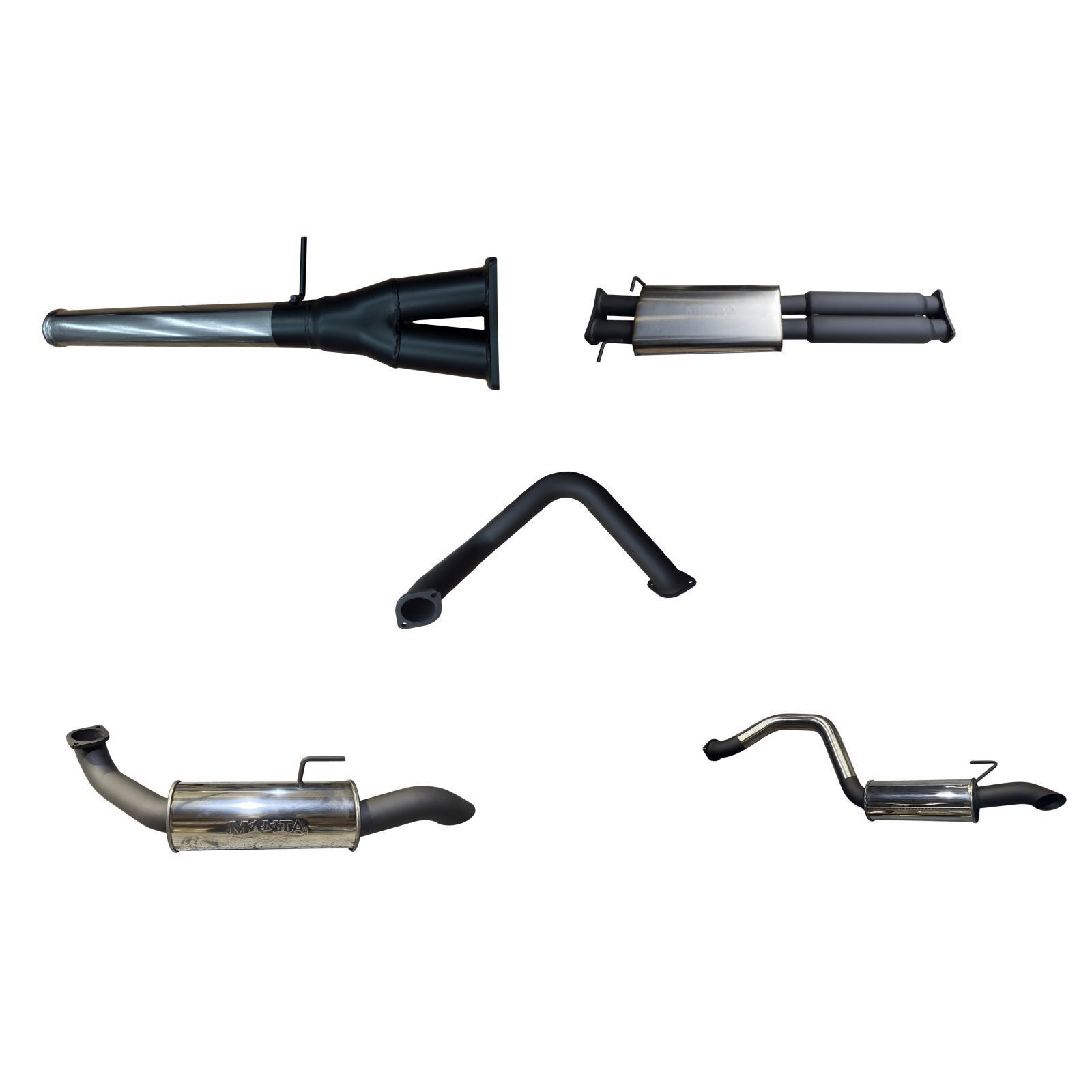 Manta Chevrolet Silverado 1500 ZR2 6.2L V8 Cat Back Exhaust System with Centre & Rear Muffler Stainless Steel image