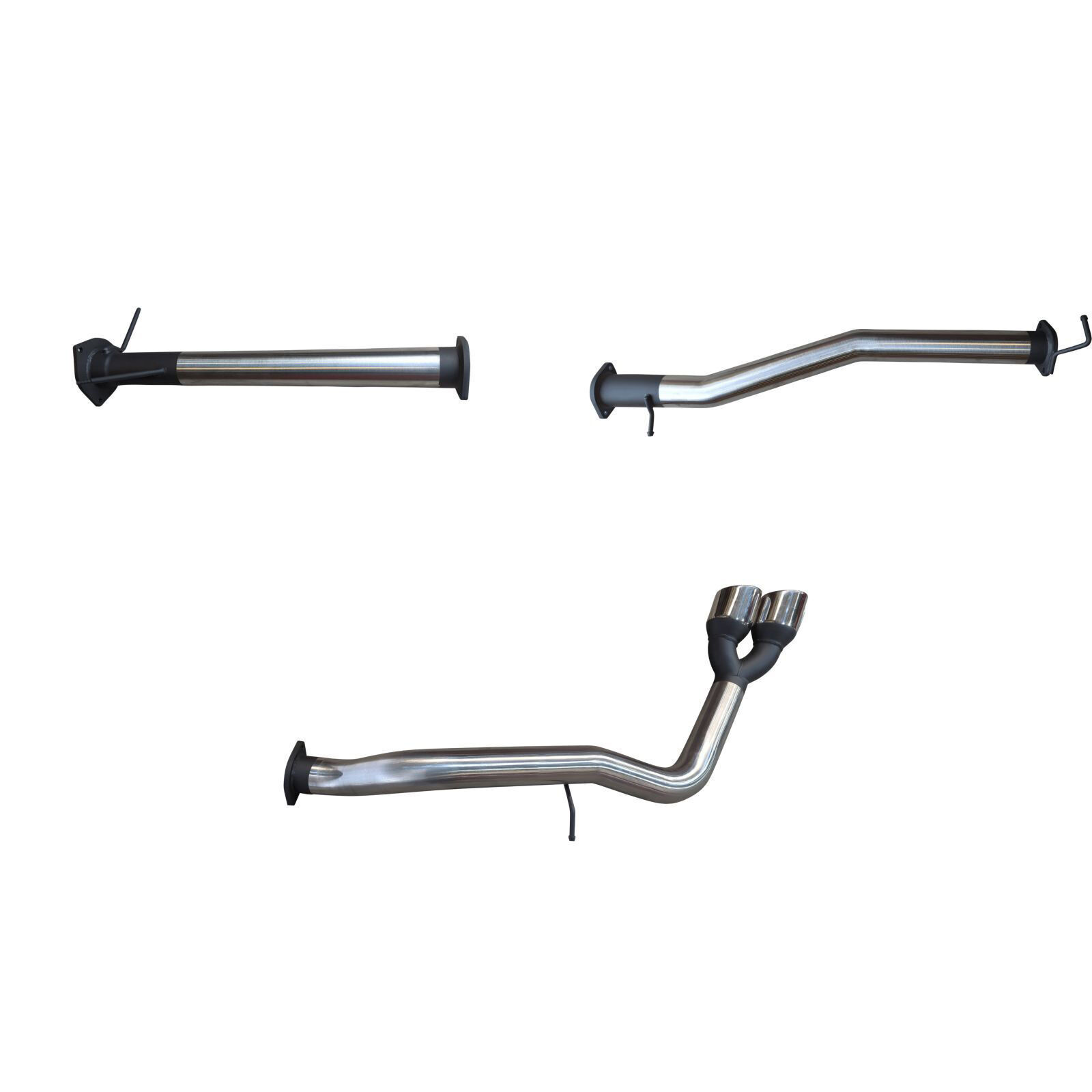 Manta Ford Ranger Next Gen T6.2 V6 3in DPF Back, Twin Tip Side Exit Stainless Steel image