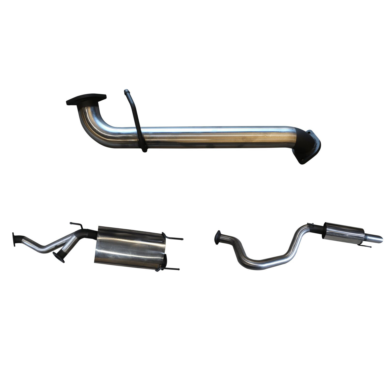 UZJ100 LANDCRUISER 4.7L V8 3in CAT-BACK EXHAUST WITH CENTRE & REAR MUFFLER image