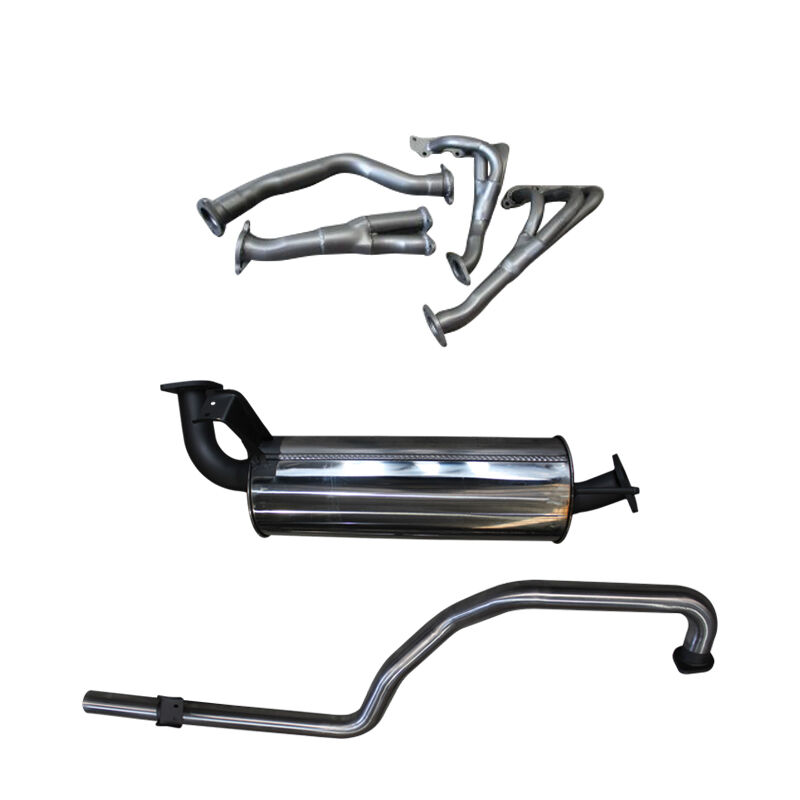 Manta Toyota FZJ105 4.5L Extractors & 2.5in Muffler/Tailpipe image