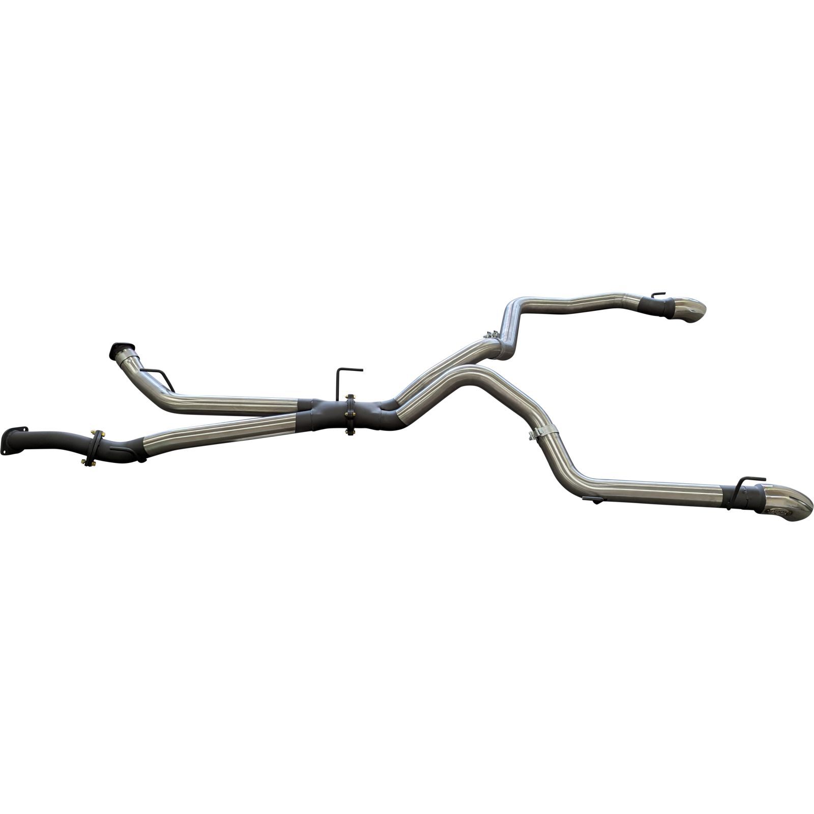 Manta Toyota Landcruiser VDJ200 3in DPF Back Twin 3in Tailpipe Stainless Steel image