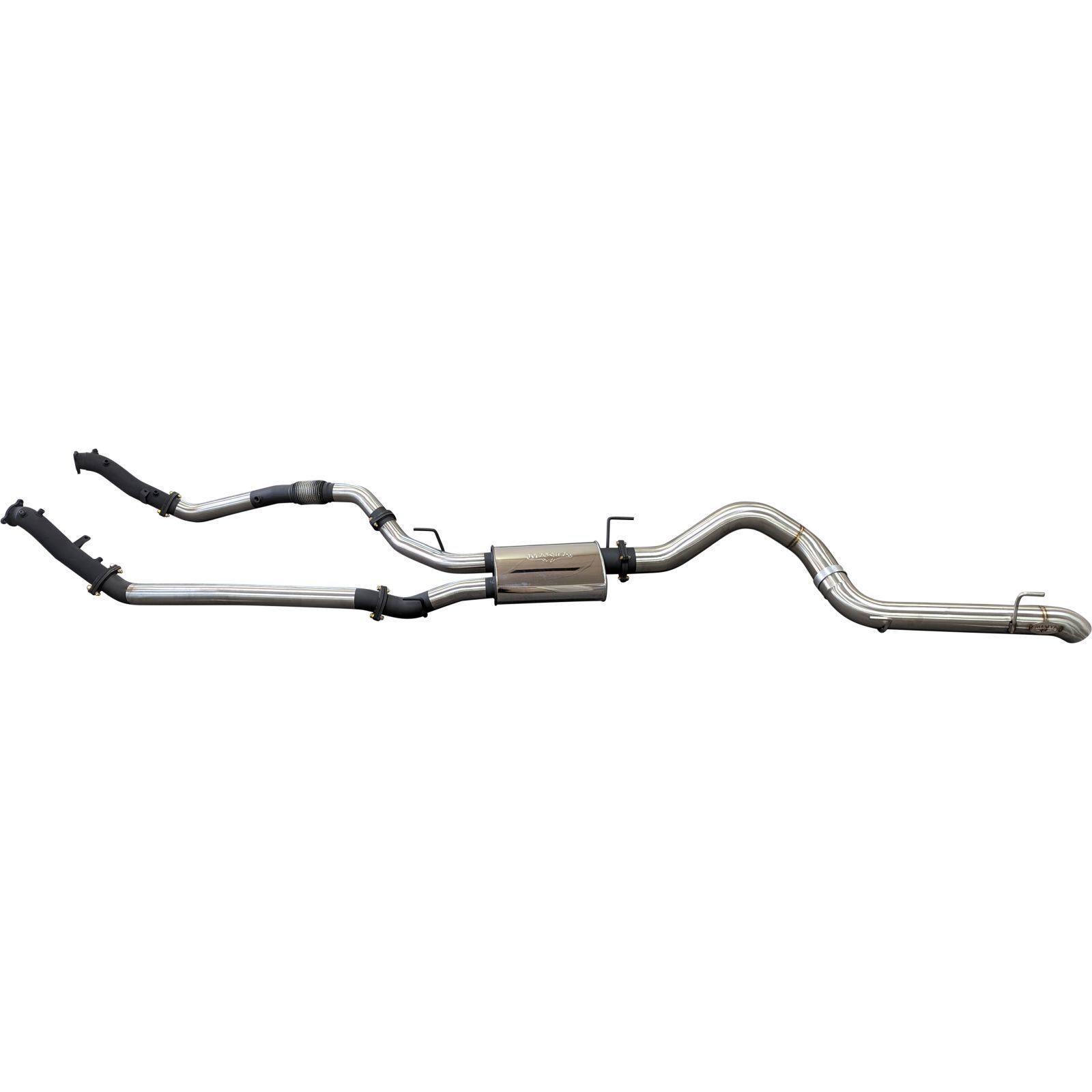 VDJ200 DPF 3in Dual NO Cat, Muffler, 4in Tailpipe image