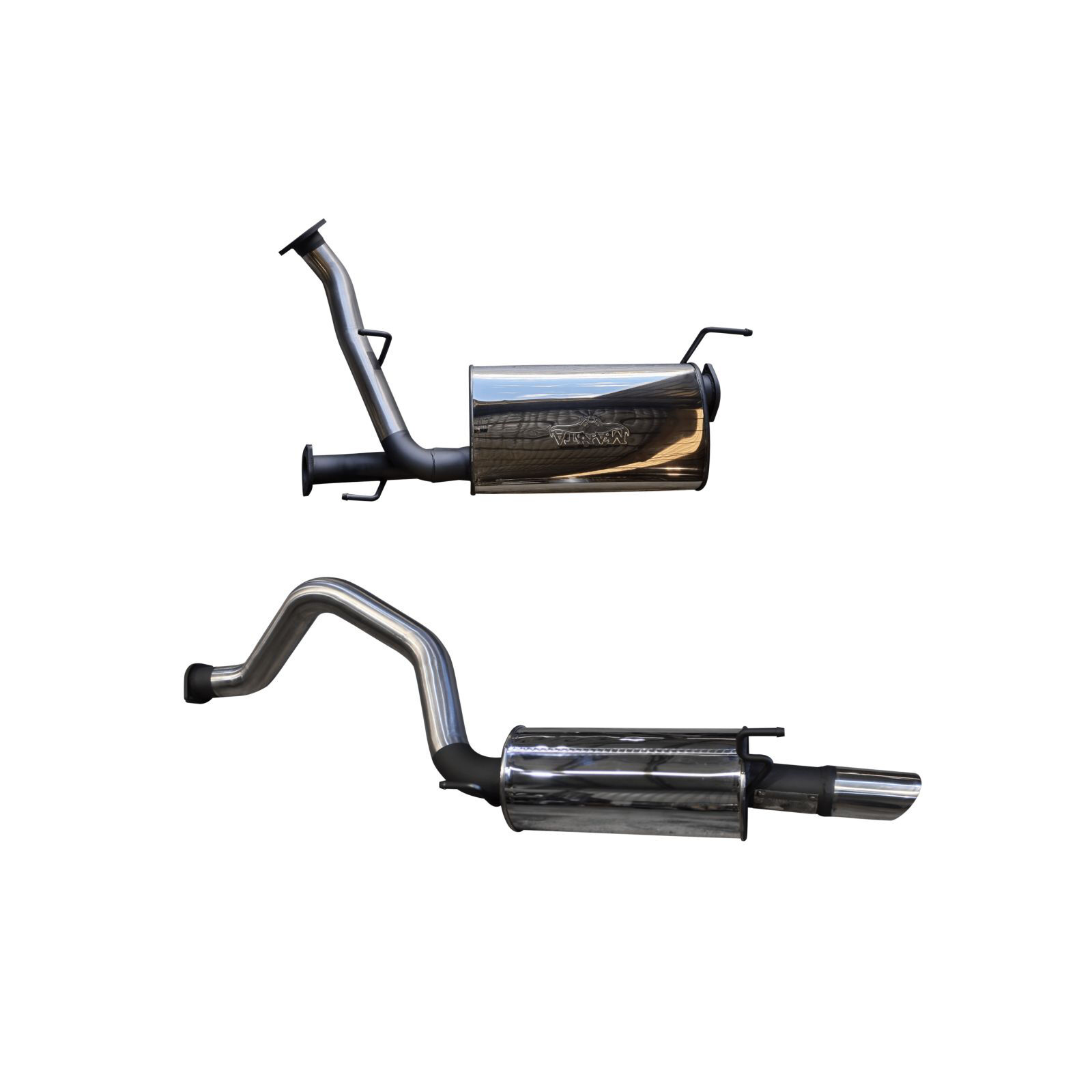 URJ202 2012 on 4.6L V8 CatBack 3in with Centre Muffler and Single 3¼in SS Tip image