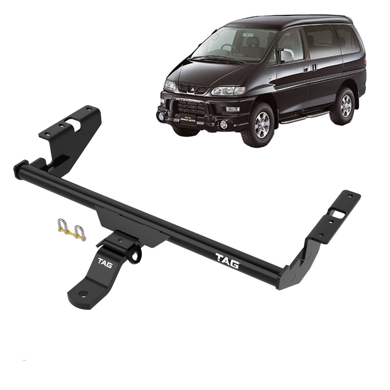 TAG Standard Duty Towbar and Universal Wiring Harness for Mitsubishi Delica (05/1994 - 07/1997) image