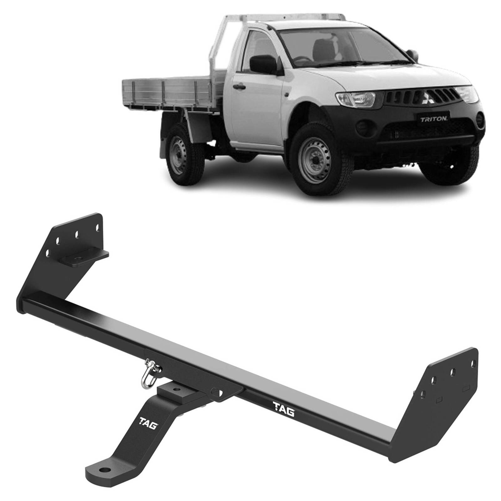 TAG Standard Duty Towbar & Direct Fit Wiring for Mitsubishi Triton ML MN No Rear Step (07/2006 - 04/2015) image