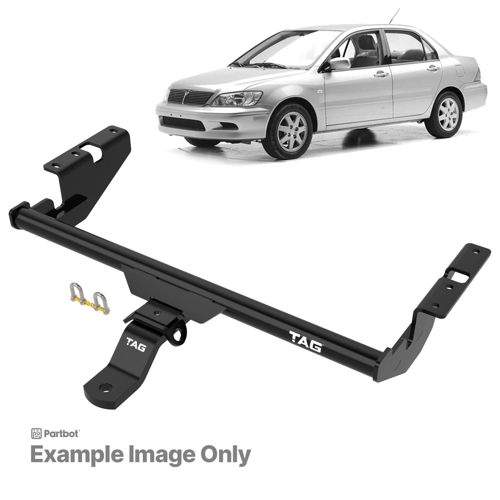 TAG Standard Duty Towbar for Mitsubishi Lancer (06/1992 - 2003) image