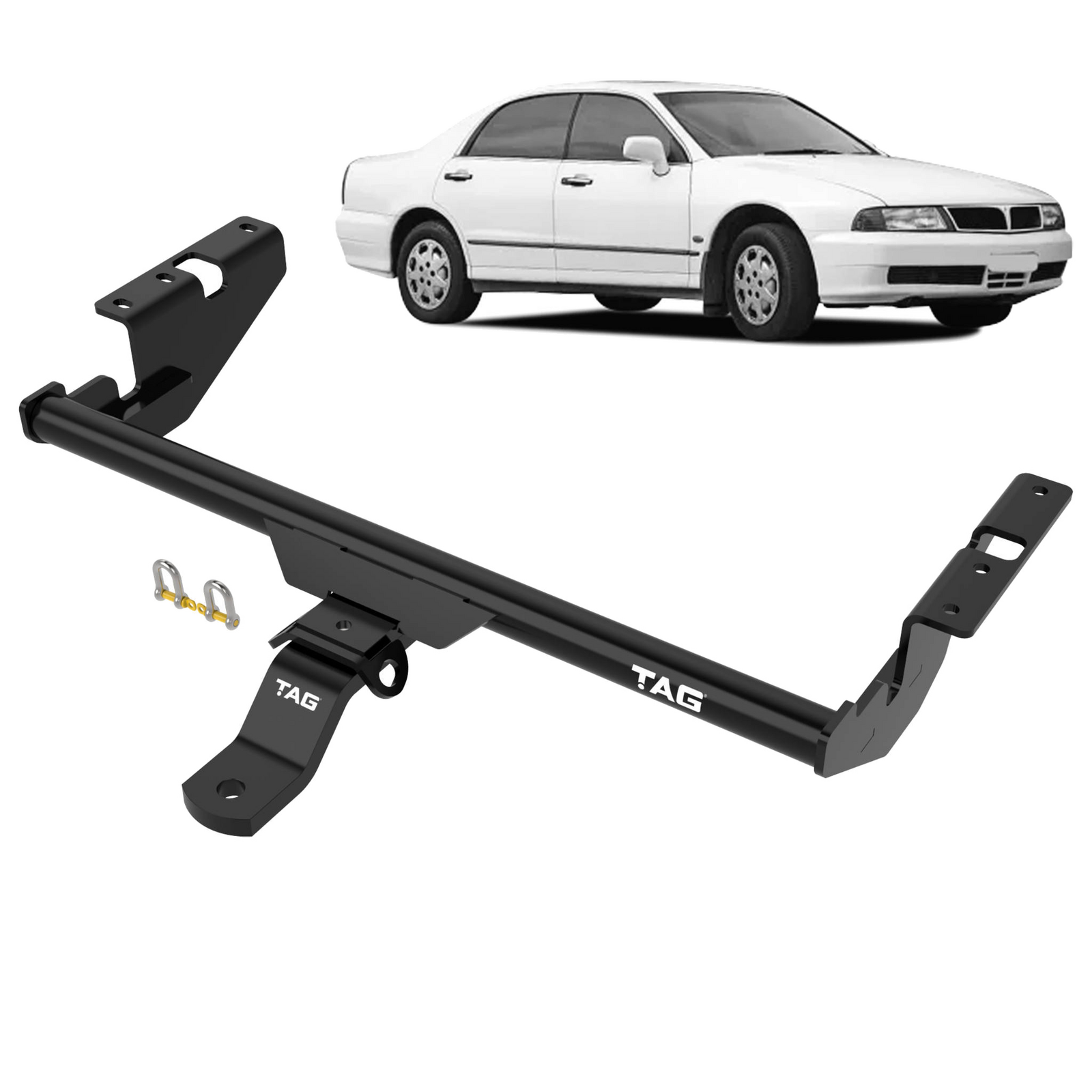 TAG Standard Duty Towbar & Direct Fit Wiring for Mitsubishi Magna TL Sedan(06/2003 - 07/2005) image