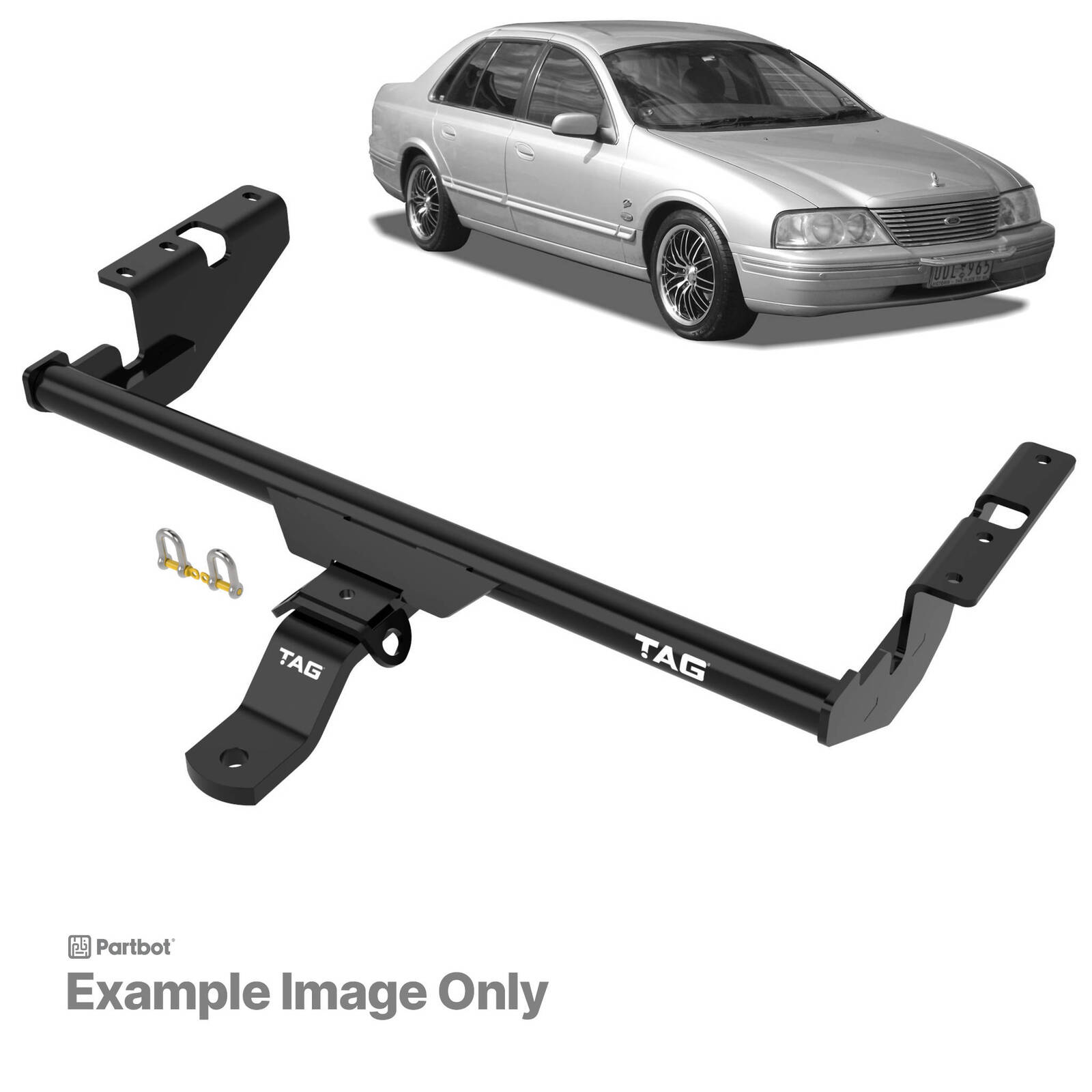 TAG Standard Duty Towbar for Ford LTD (06/1999 - 12/2002), Fairlane (01/1999 - 12/2002), Fairmont (01/1998 - 09/2002), Falcon (01/1998 - 09/2002) image