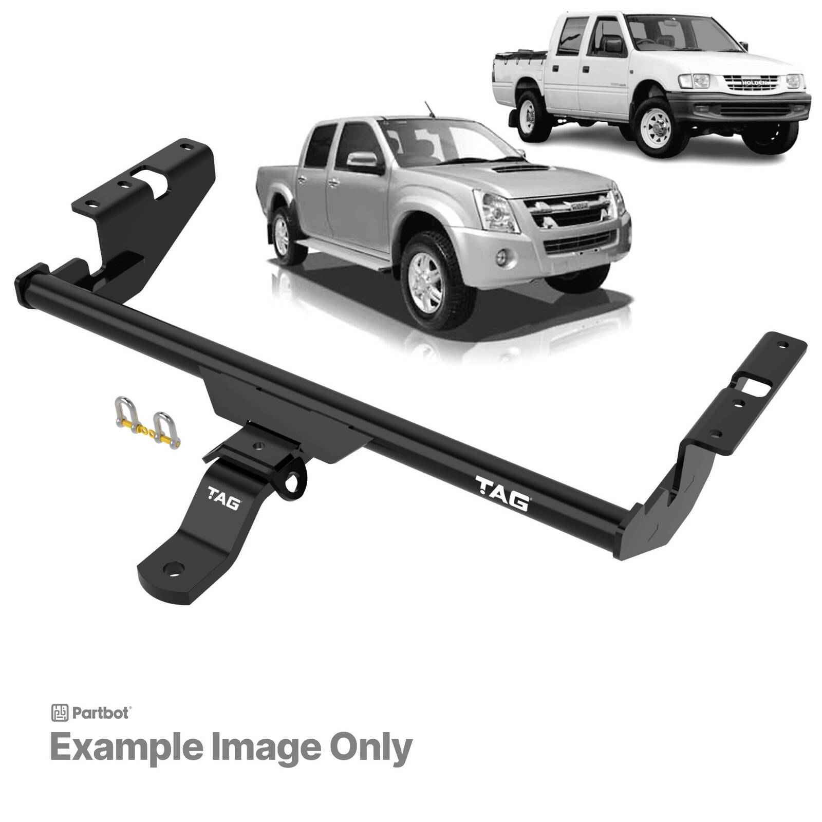 TAG Light Duty Towbar & Direct Fit Wiring for Holden Colorado (03/2008 - 06/2012), Isuzu D-MAX (10/2008 - 05/2012) image