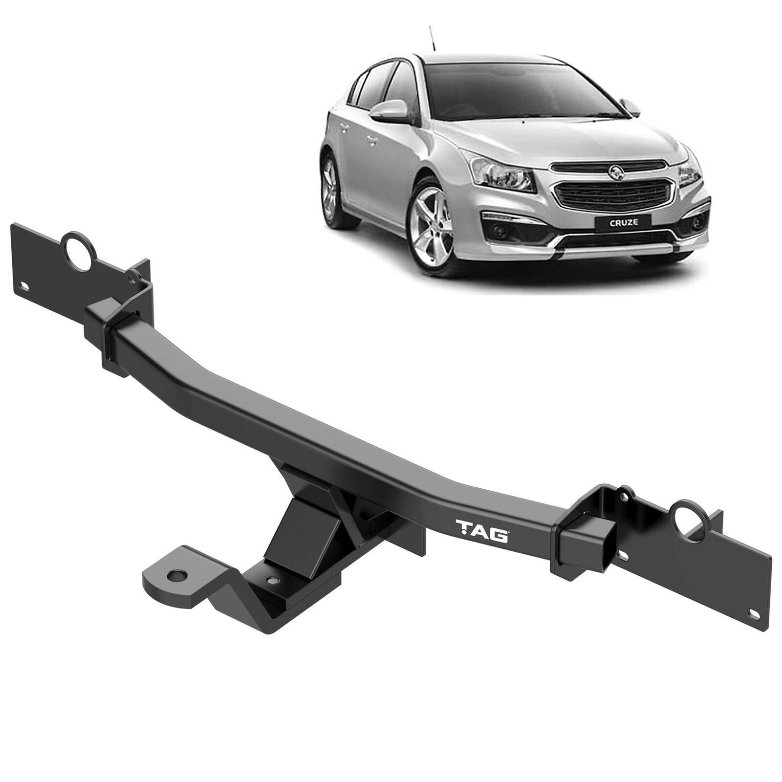 TAG Standard Duty Towbar & Universal Wiring for Holden Cruze Hatchback (11/2011 - 12/2016) image