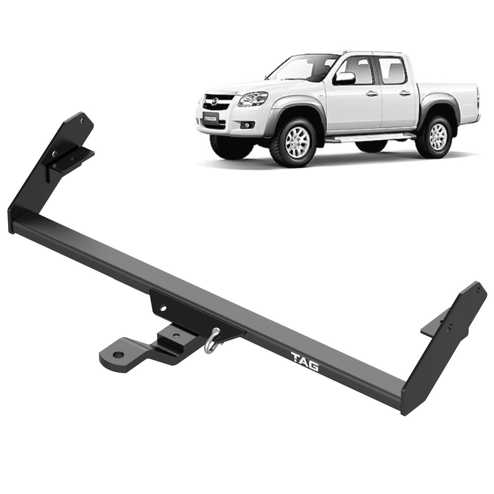 TAG Standard Duty Towbar for Ford Courier (05/1987 - 12/2006), Ford Ranger (11/2006 - 11/2011), Mazda B2600 (1987 - 2006), B2500 (04/1996 -... image