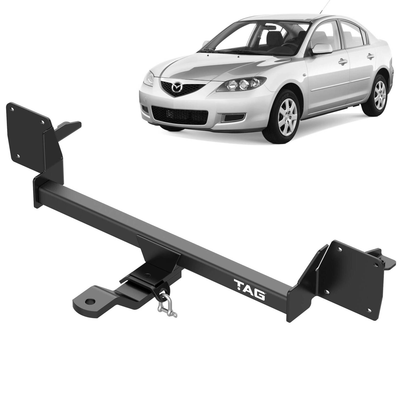 TAG Standard Duty Towbar & Universal Wiring for Mazda 3 BK Sedans (10/2003 - 04/2009) image