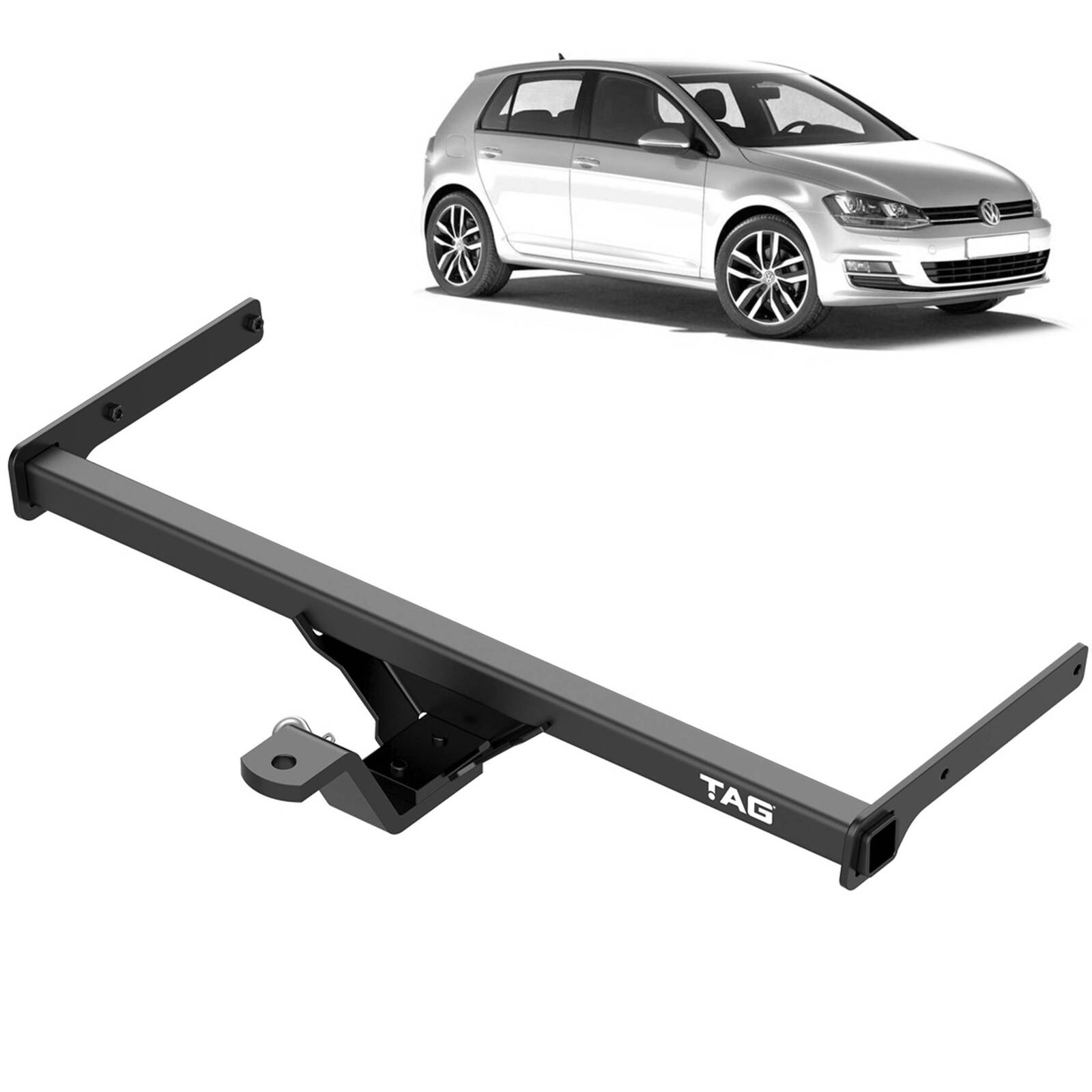 TAG Standard Duty Towbar & Universal Wiring for Volkswagen Golf 7 Hatchback (08/2013 - 01/2021) image