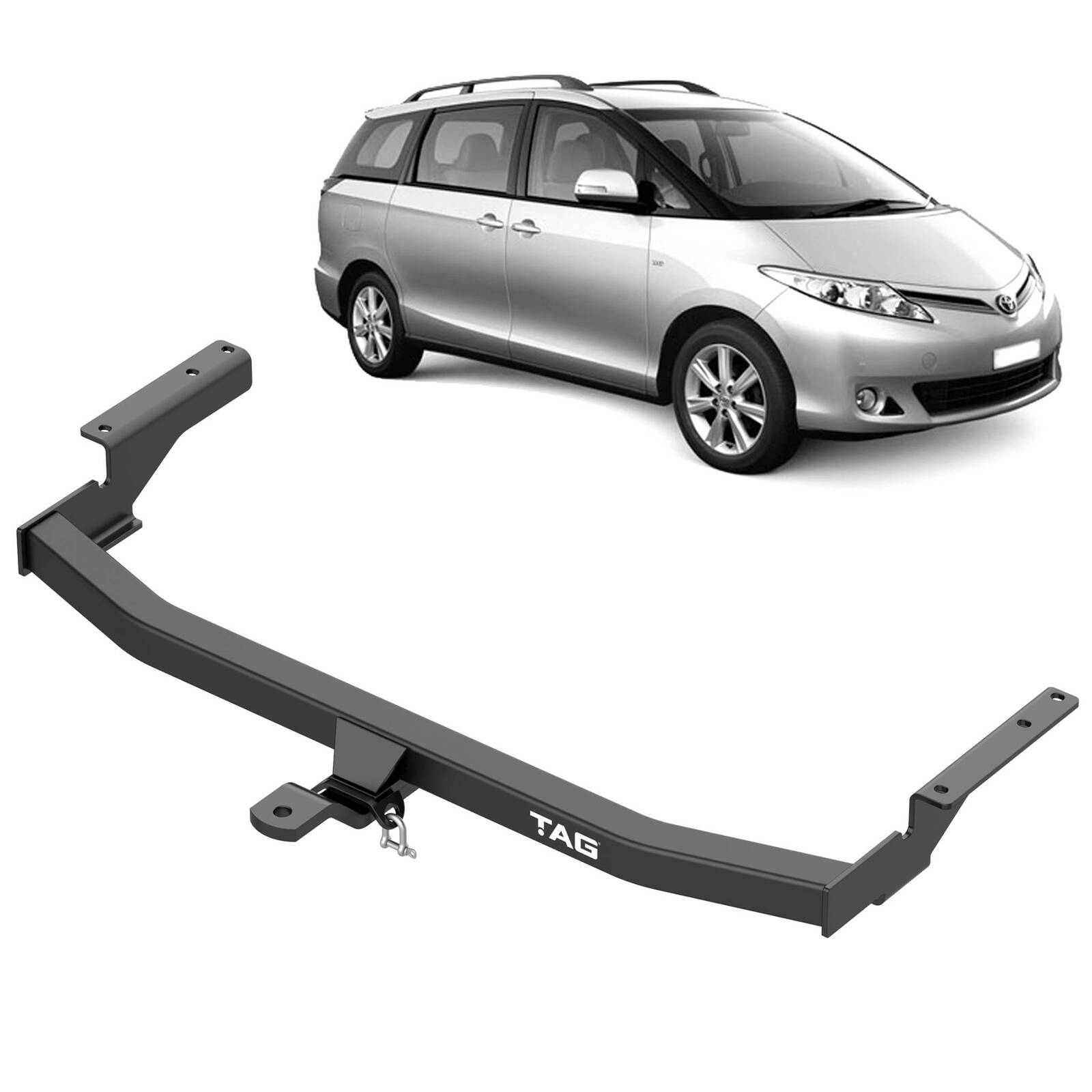 TAG Standard Duty Towbar for & Direct Fit Wiring Toyota Tarago (03/2006 - 12/2019), Toyota Estima (01/2006 - 12/2019) image