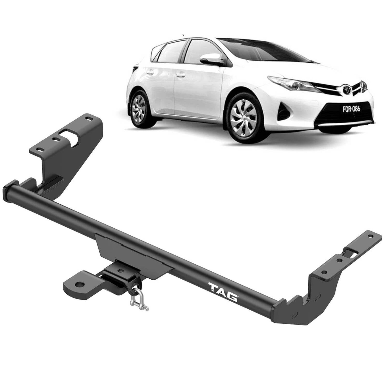 TAG Standard Duty Towbar and Universal Wiring Harness for Toyota Corolla HATCH (10/2012 - 08/2018) image