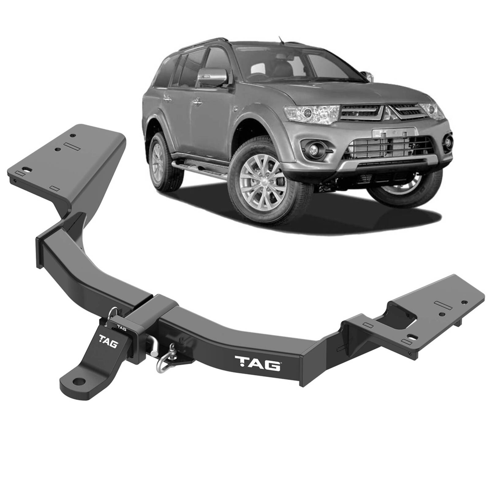 TAG Heavy Duty Towbar and Universal Wiring Harness for Mitsubishi Challenger (07/2008 - 12/2015) image