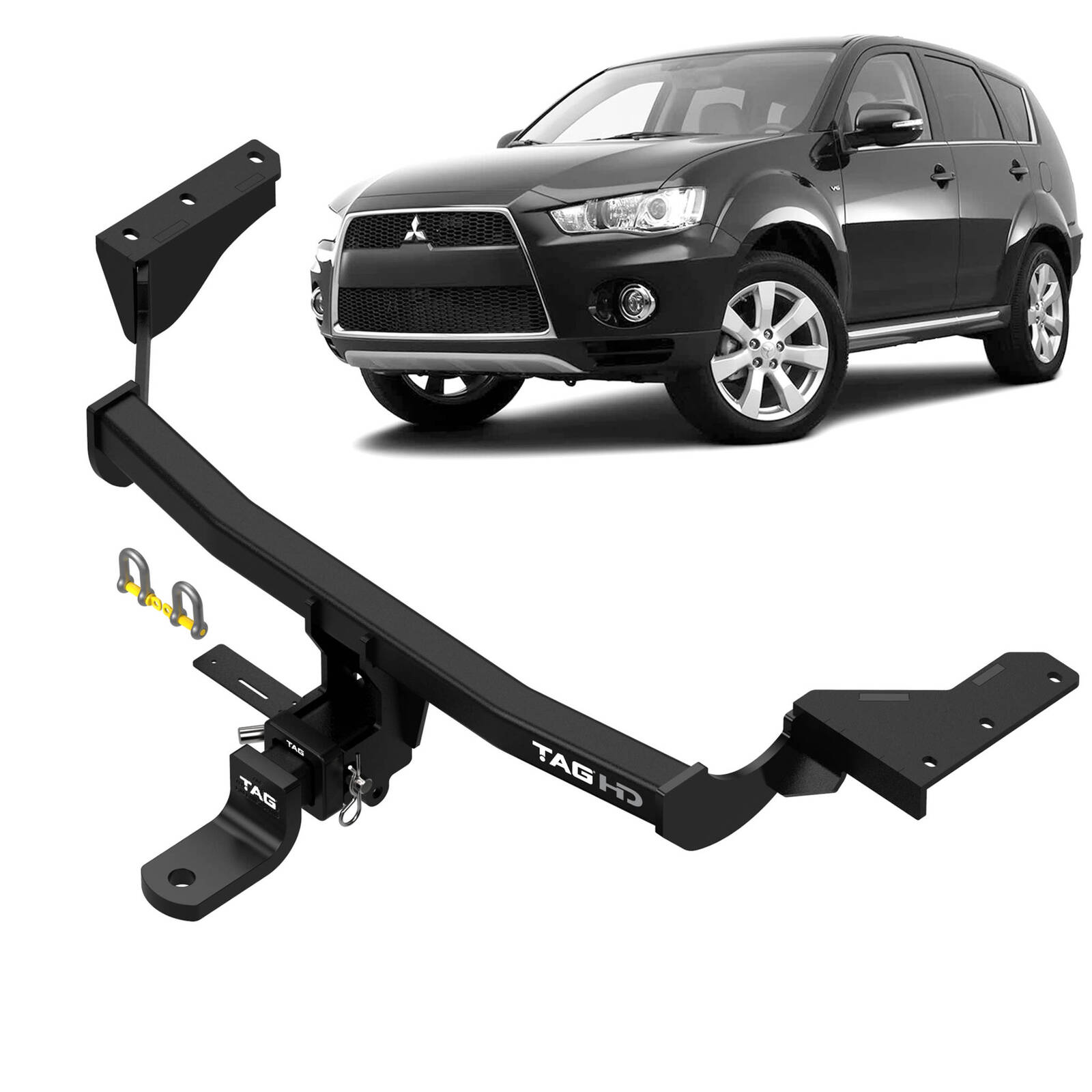 TAG Heavy Duty Towbar & Direct Fit Wiring Kit for Mitsubishi Outlander (11/2006 - 11/2012) image