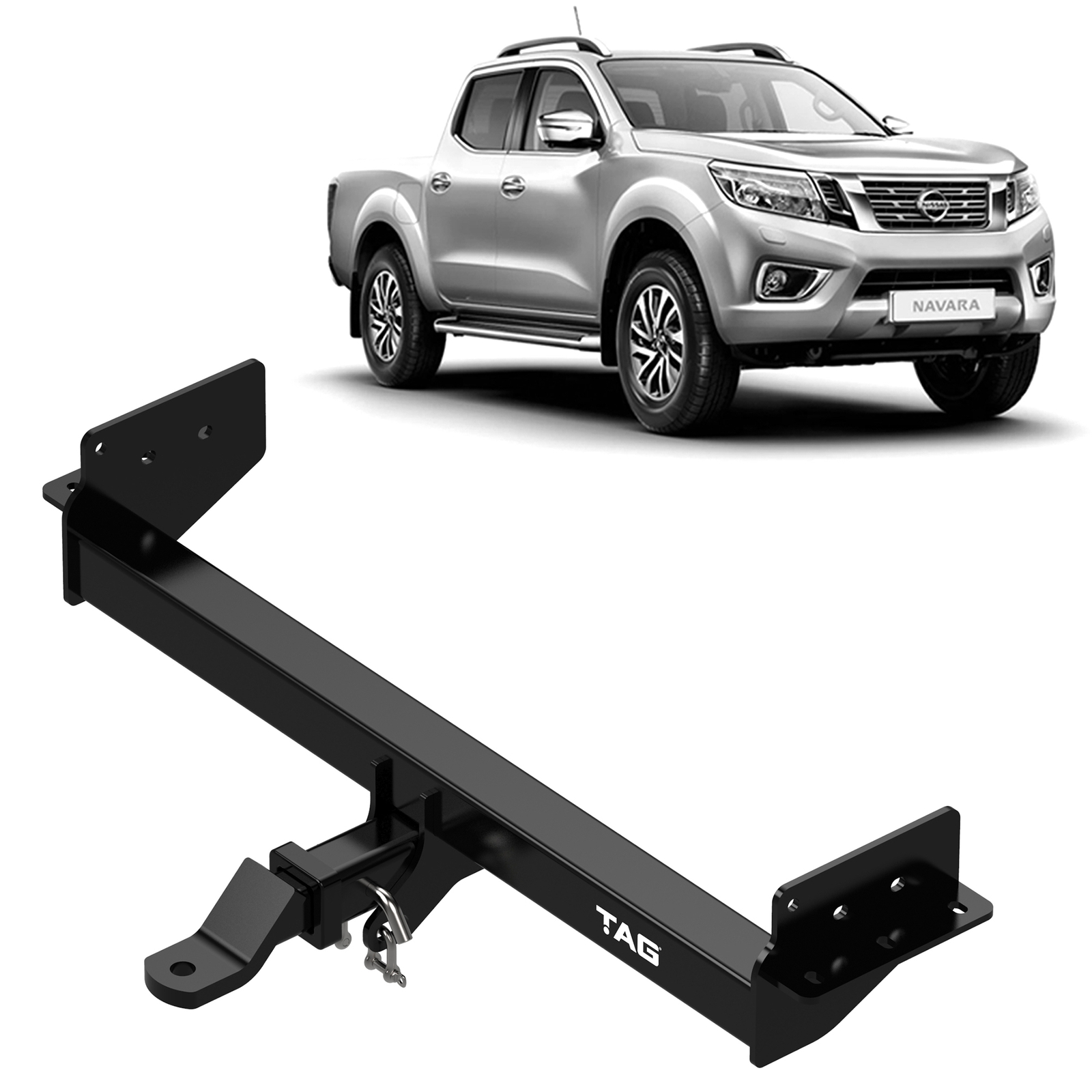 TAG Heavy Duty Towbar & Direct Fit Wiring Kit for Nissan Navara NP300 (03/2015 - 12/2020) image