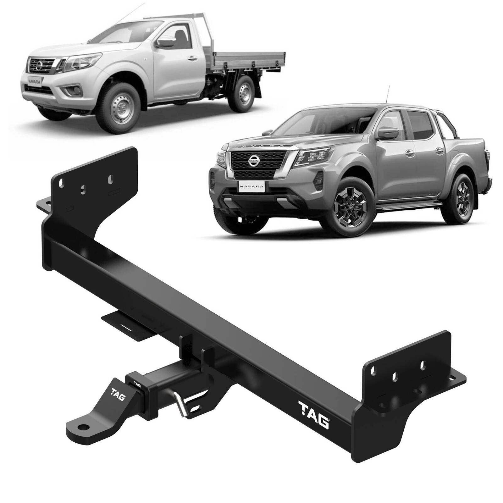 TAG Heavy Duty Towbar & Direct Fit Wiring for Nissan Navara NP300 Facelift Models (12/2020 - on) image