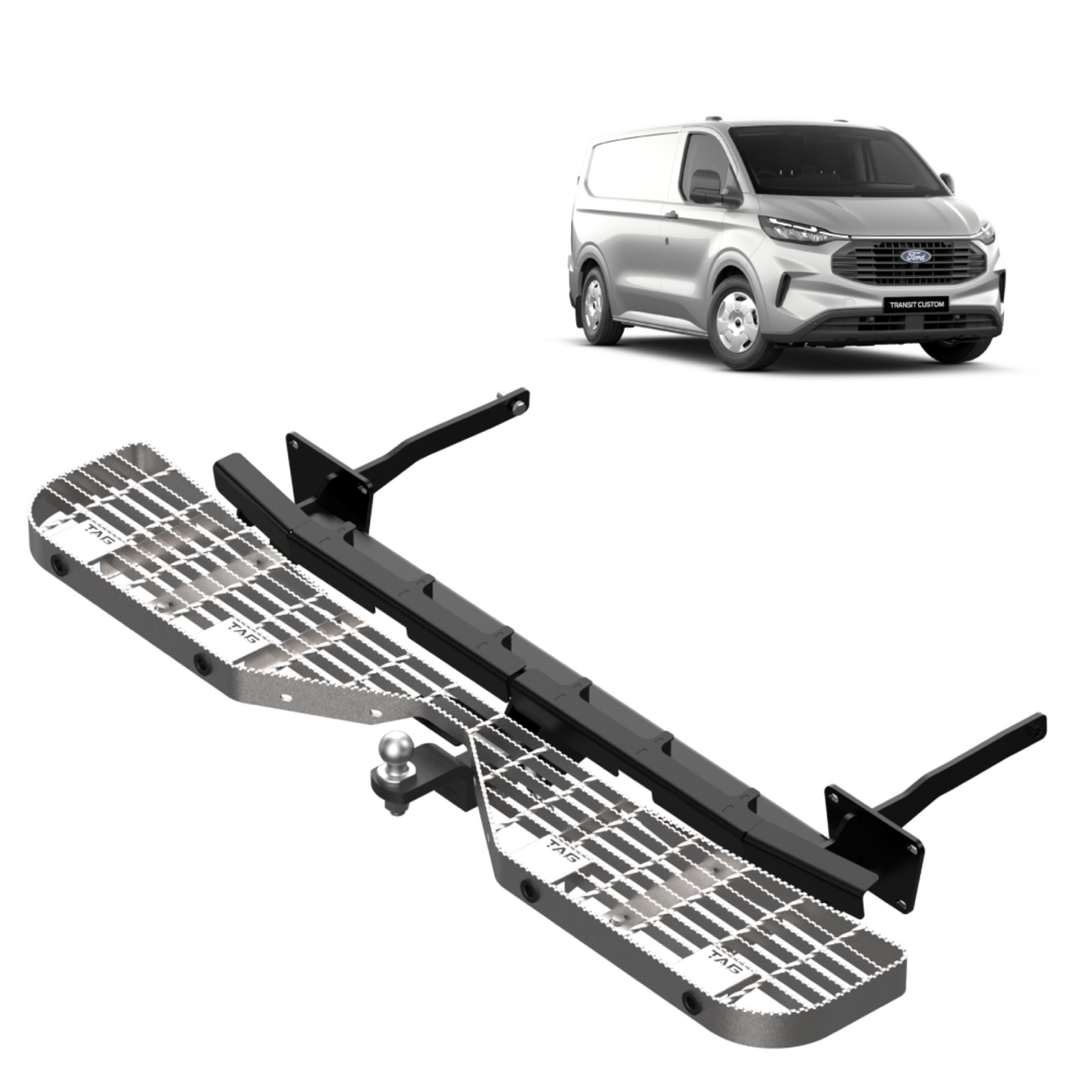 TAG Heavy Duty Towbar & Step for Ford Transit Custom AV (07/2023 - on) image